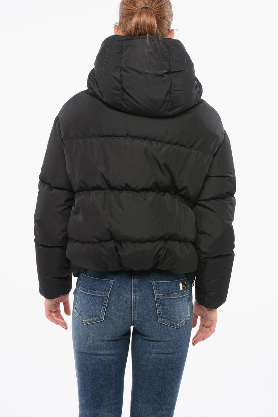 Bacon 3500~Down Jacket CLOUD with Hood and Front Zip, view 2