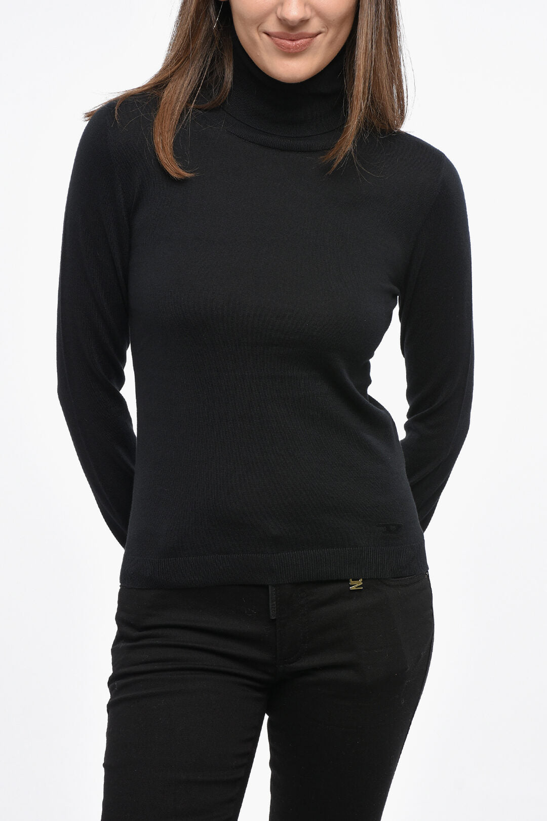 Diesel 3500~High-Neck Cotton Sweater M-ARIBELLE-NEW