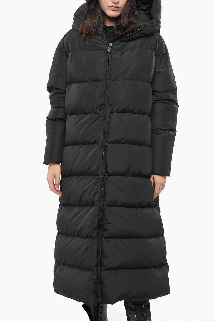 Bacon 3500~Long Down Jacket CLOUD GIANT in Solid Color with Hood