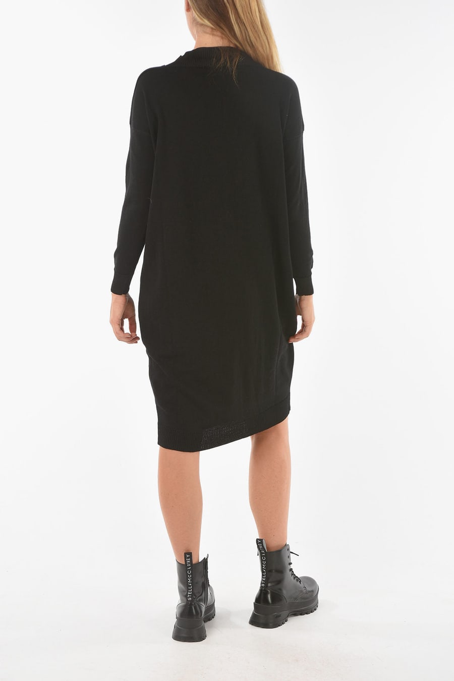 Ixos 3500~Midi Knit Dress SWAPS with V-Neck, view 2