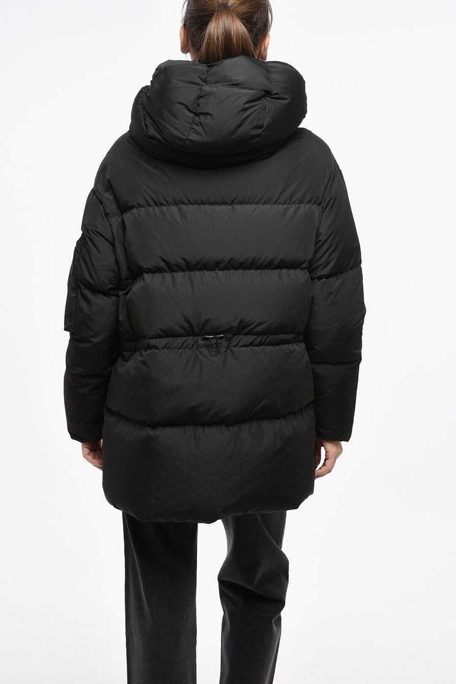 Bacon 3500~Multi-pocket Down Jacket CLOUD with Drawstring Waist, view 2