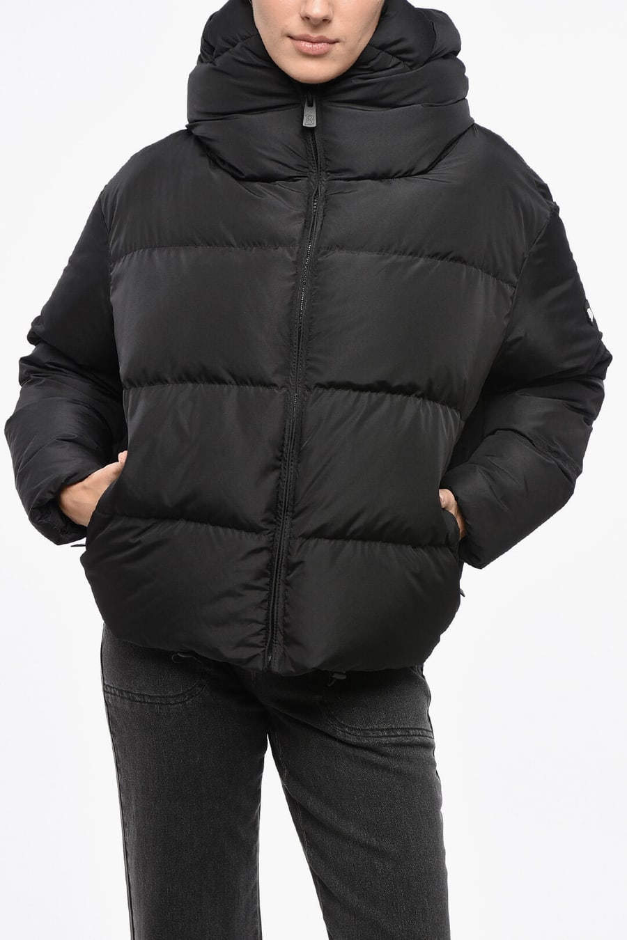 Bacon 3500~Quilted Down Jacket CLOUD with Front Zip