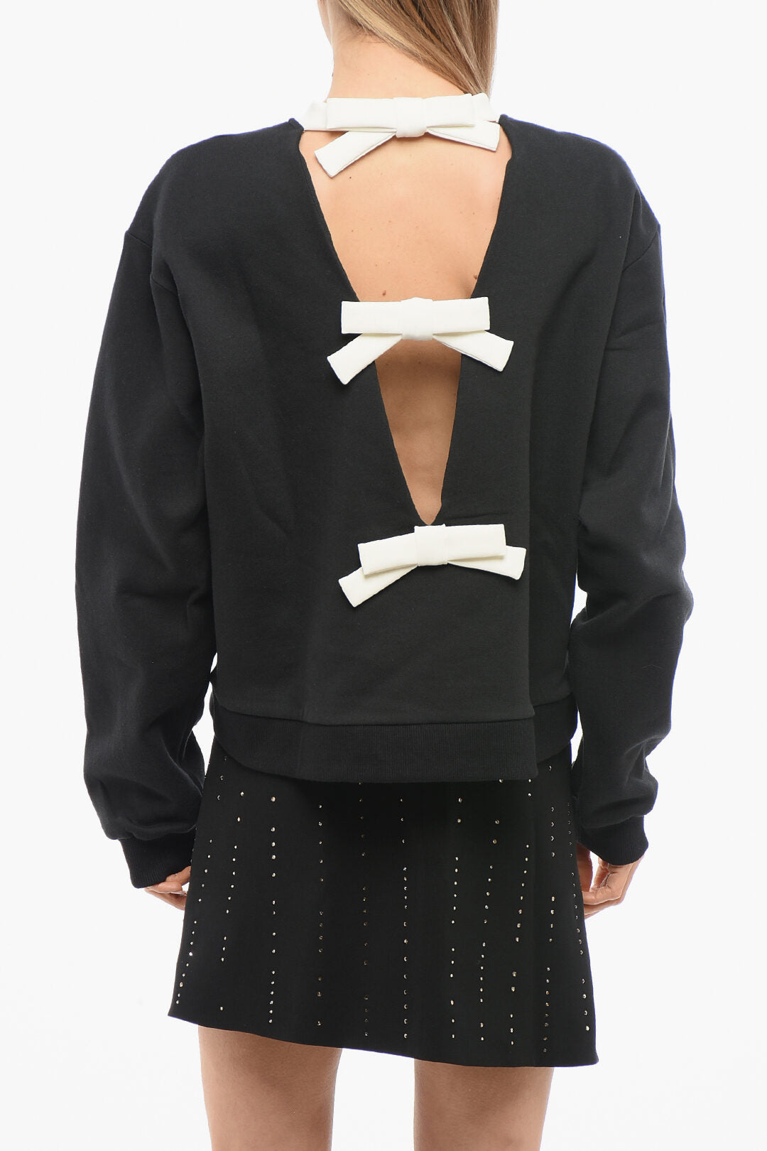 Viktor & Rolf 3500~Sweatshirt BOW & SLIT with Open Back, view 2