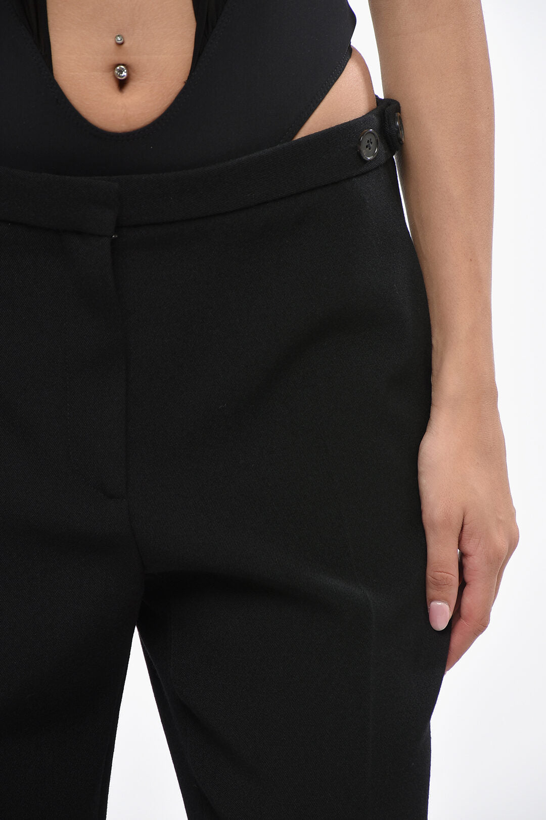 The Row 3500~Wool Trousers JESSE In Solid Color, view 2