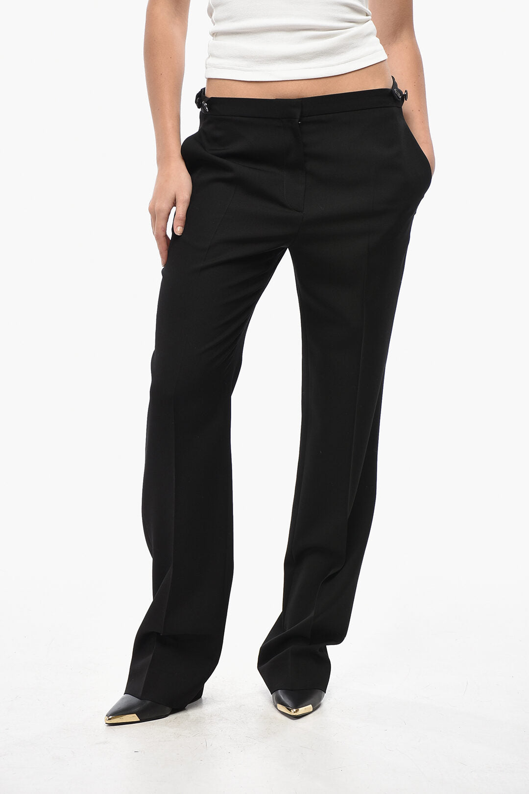 The Row 3500~Wool Trousers JESSE with Silk Details