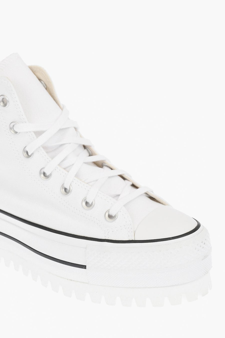 Converse 0405~ALL STAR CHUCK TAYLOR Fabric Sneakers with 4cm Platform, view 4