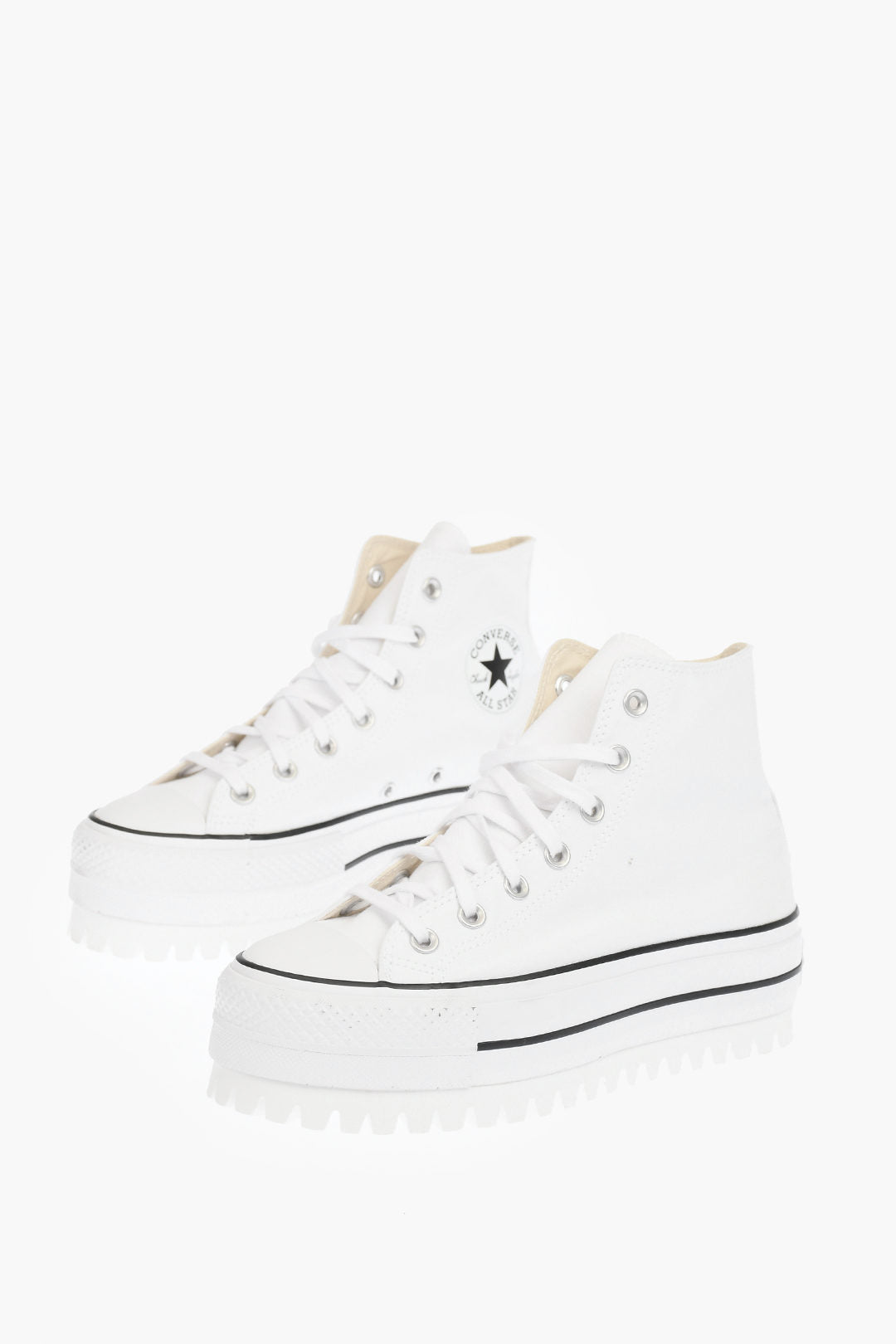 Converse 0405~ALL STAR CHUCK TAYLOR Fabric Sneakers with 4cm Platform