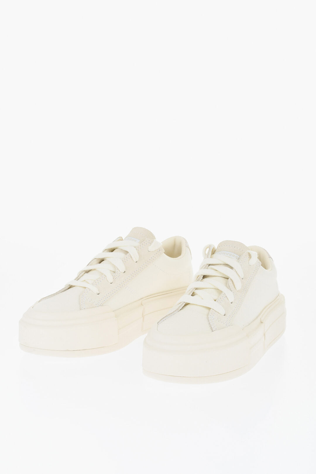 Converse 0405~ALL STAR CHUCK TAYLOR Low-Top Textile And Vegan Suede Sneakers In Solid Color With 5cm Sole