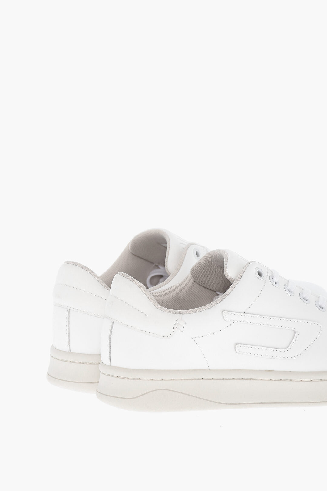 Diesel 0405~Leather Low-Top Sneakers S-ATHENE Solid Color