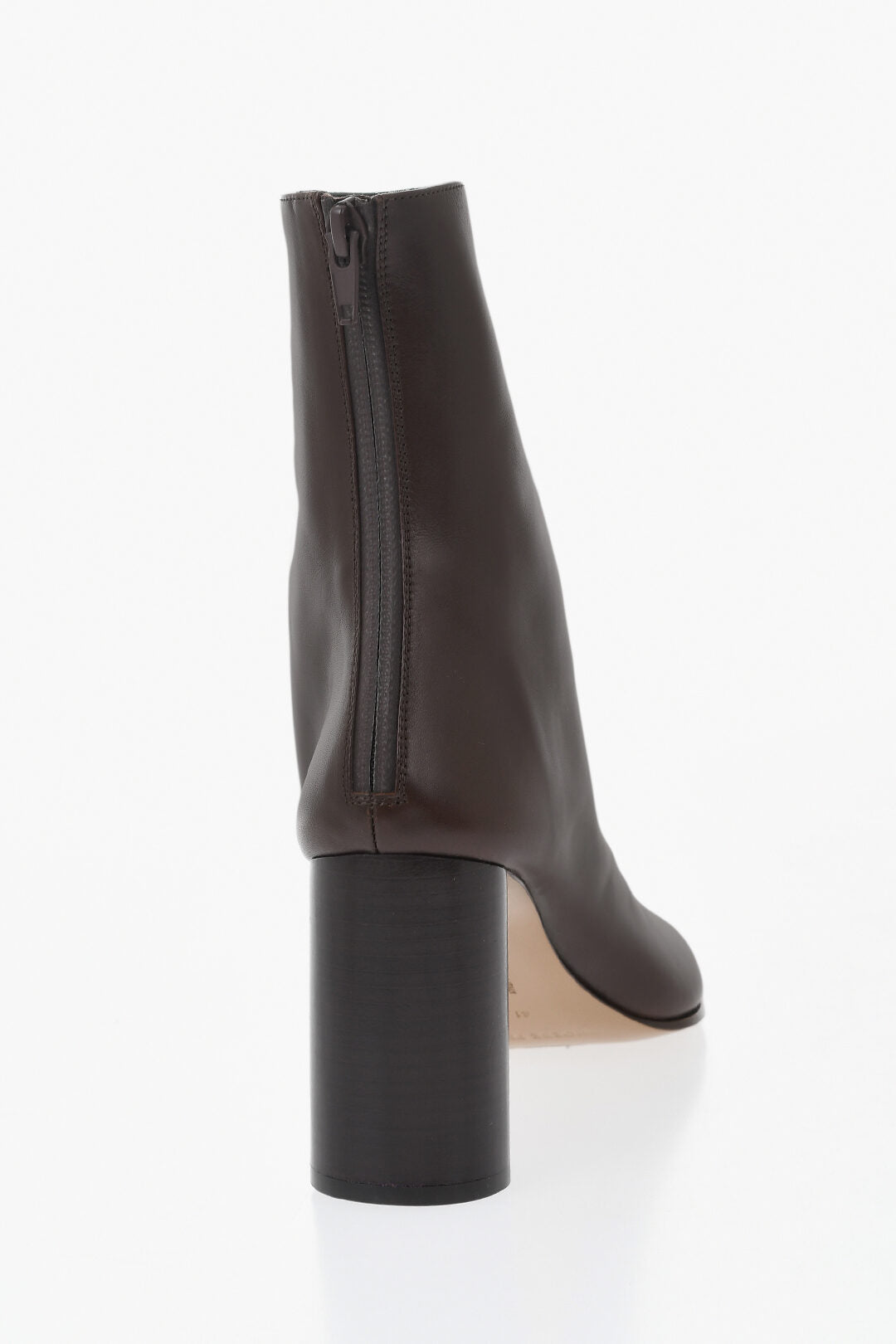 Phoebe Philo 0405~Leather Square-Toe Ankle Boots 9cm