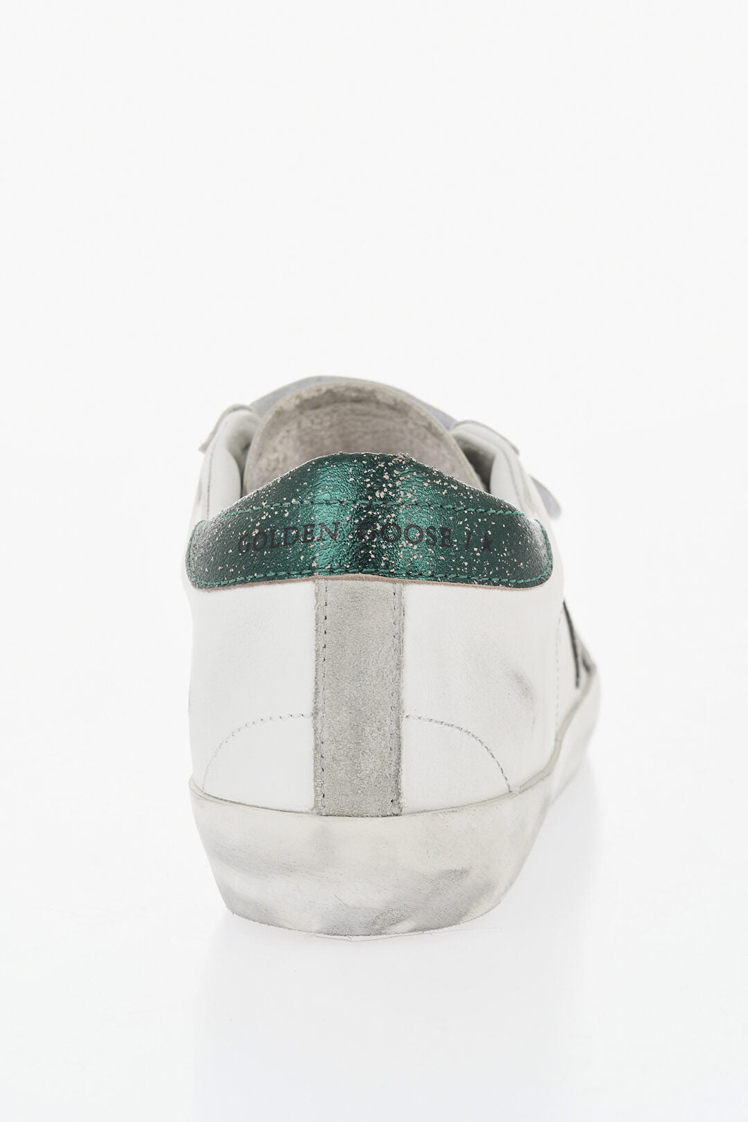 Golden Goose 0405~Low OLD SCHOOL Leather Sneakers with Vintage Effect and Velcro Closure, view 2