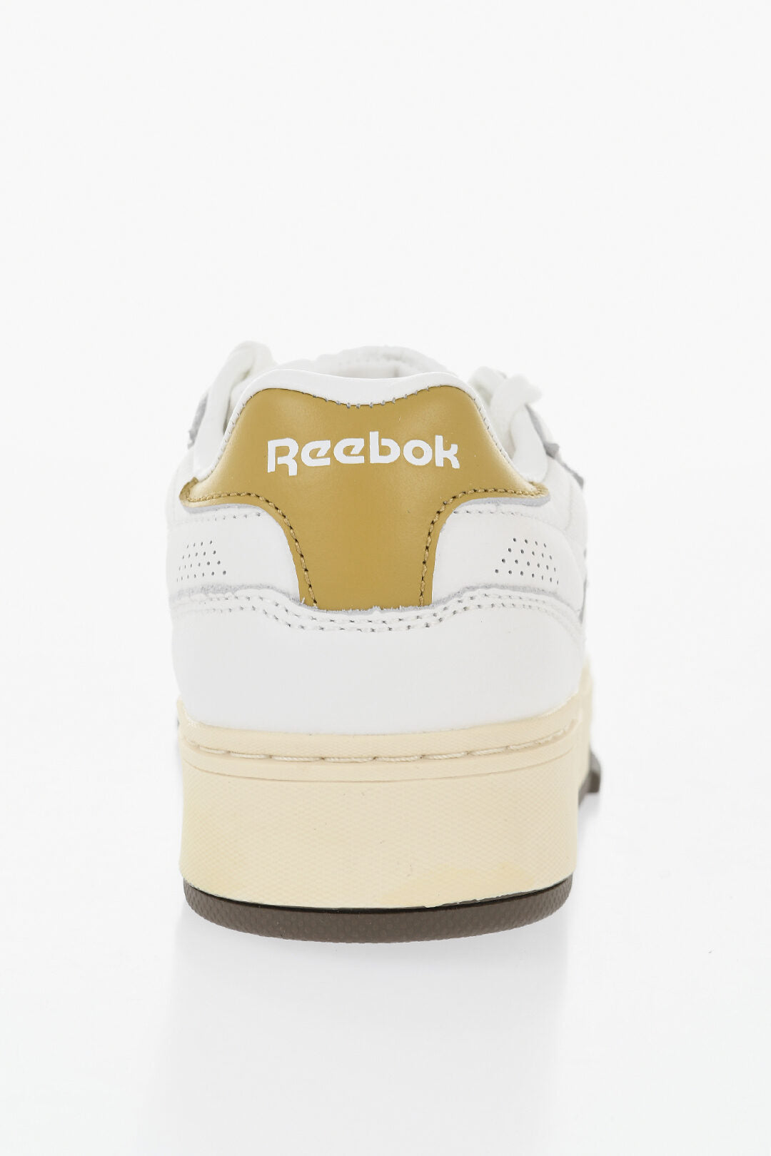 Reebok 0405~Low-Top Textured Leather Sneakers CLUB C, view 2