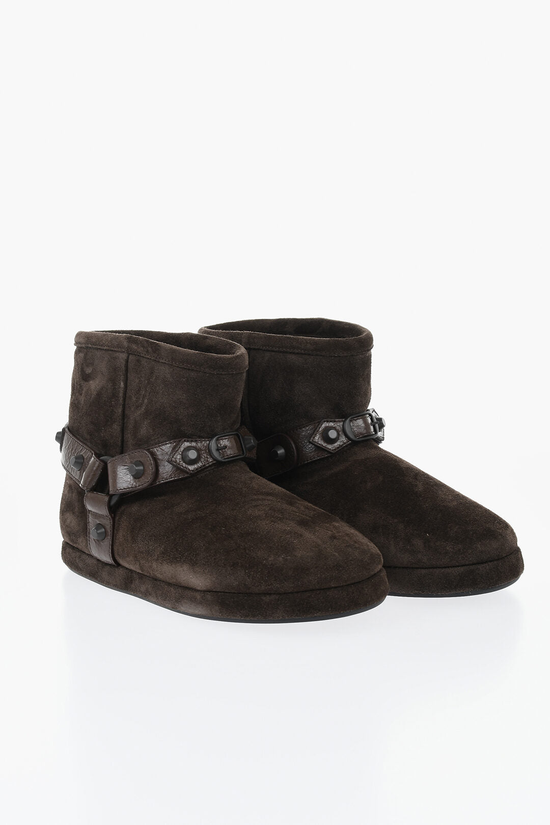 Balenciaga 0405~Suede Ankle Boots ALASKA With Studded Detail