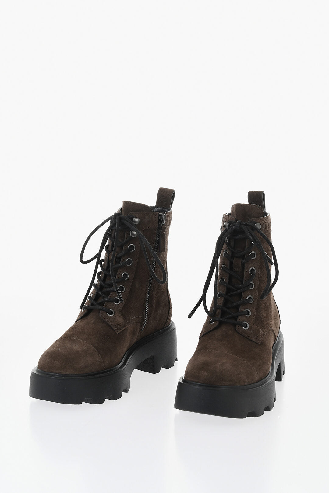 Tory Burch 0405~Suede Ankle Boots with Logo Detail
