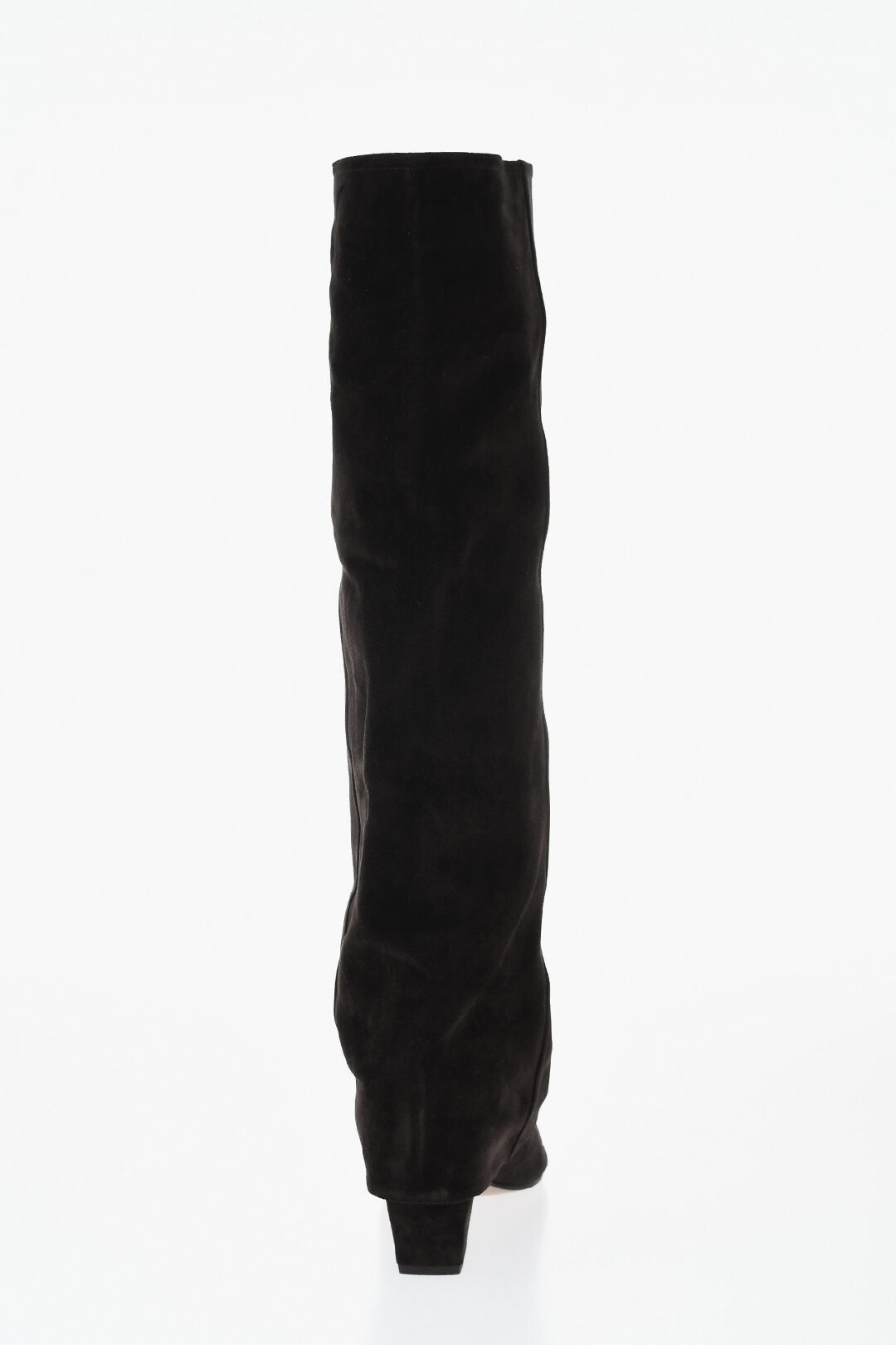 Paris Texas 0405~Suede Boots JANE With Turn-Up Cuff 6.5cm Heel, view 2