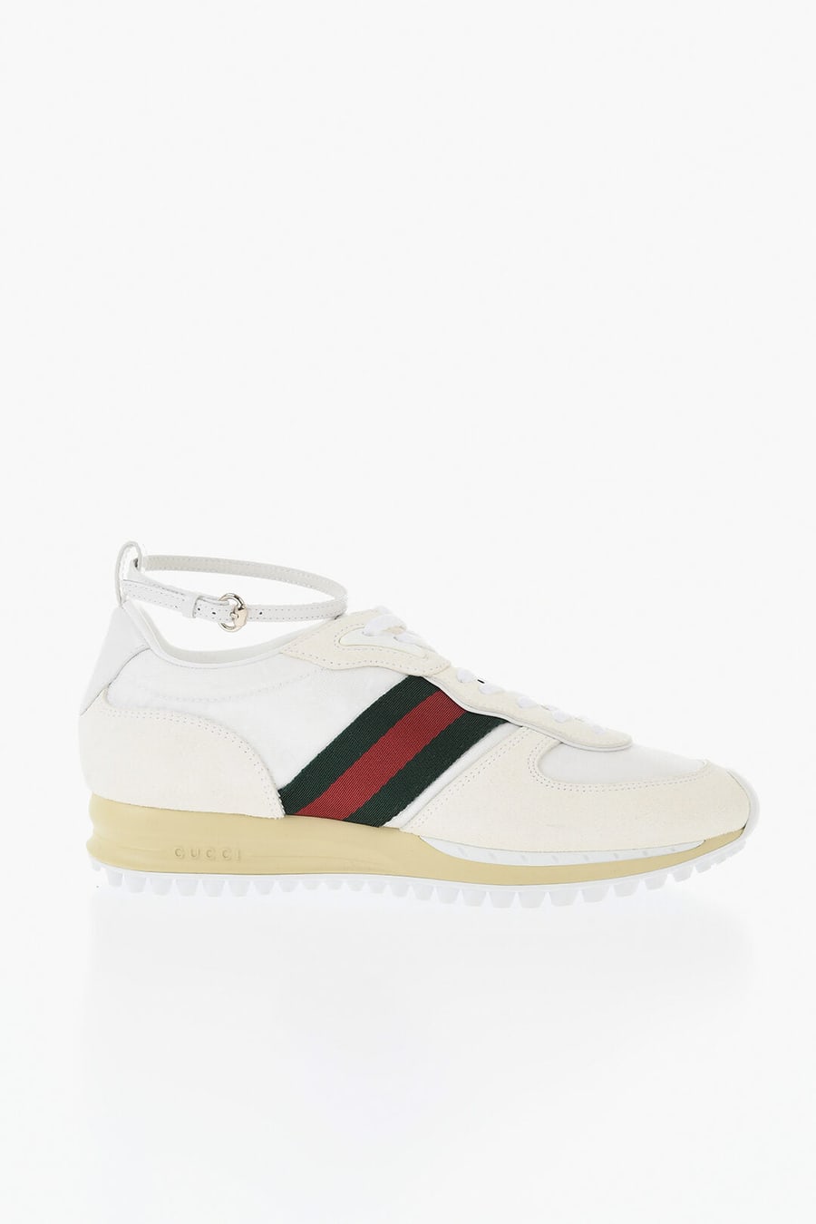 Gucci 0405~Suede sneakers with ankle strap, view 3
