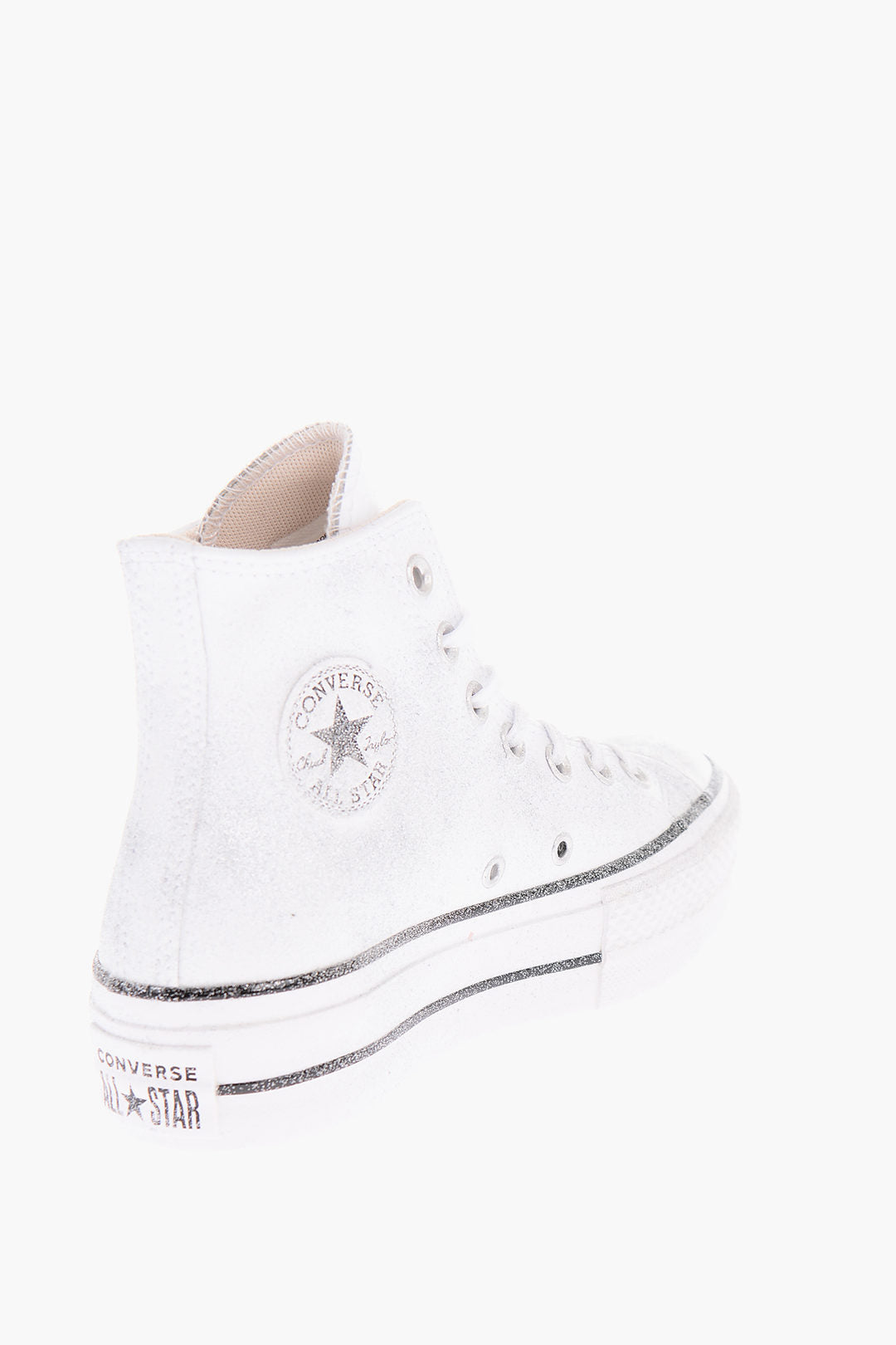 Converse 0470~ALL STAR CHUCK TAYLOR High-Top Sneakers LIFT with Glitter and 4cm Platform, view 2