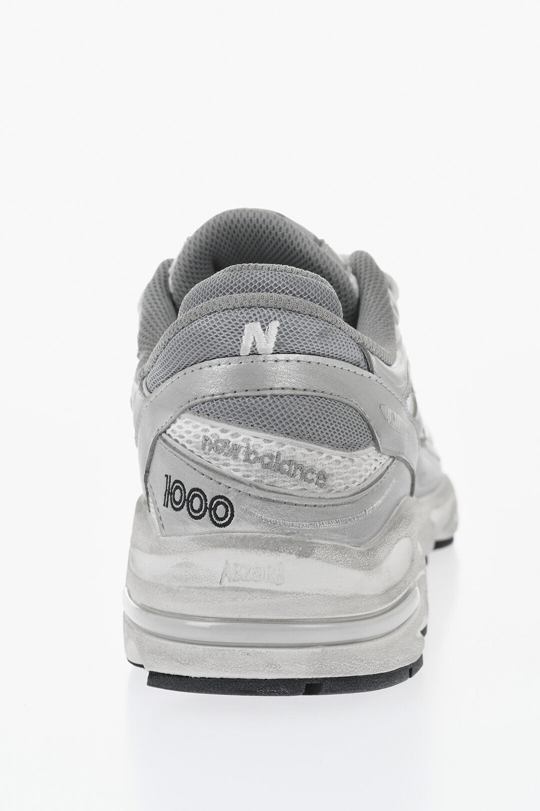 New Balance 0470~Low Nylon And Mesh Sneakers With Monogram Patch, view 2