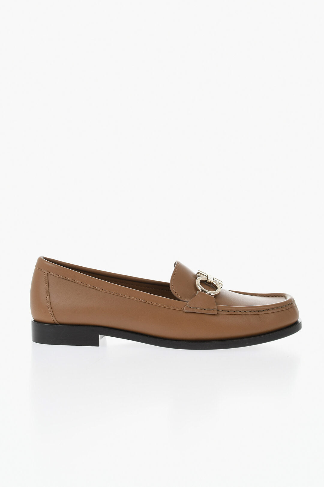 Ferragamo 0500~Leather Loafers ROLO with Monogram