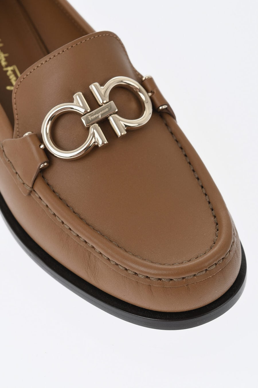 Ferragamo 0003~Leather Loafers ROLO with Monogram, view 4