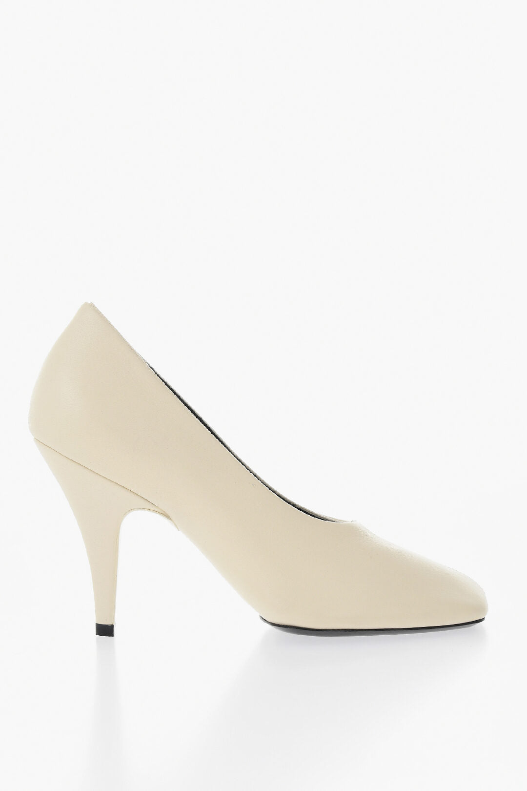 Phoebe Philo 0500~Leather Pumps in Solid Color with 9,5cm Heel, view 2