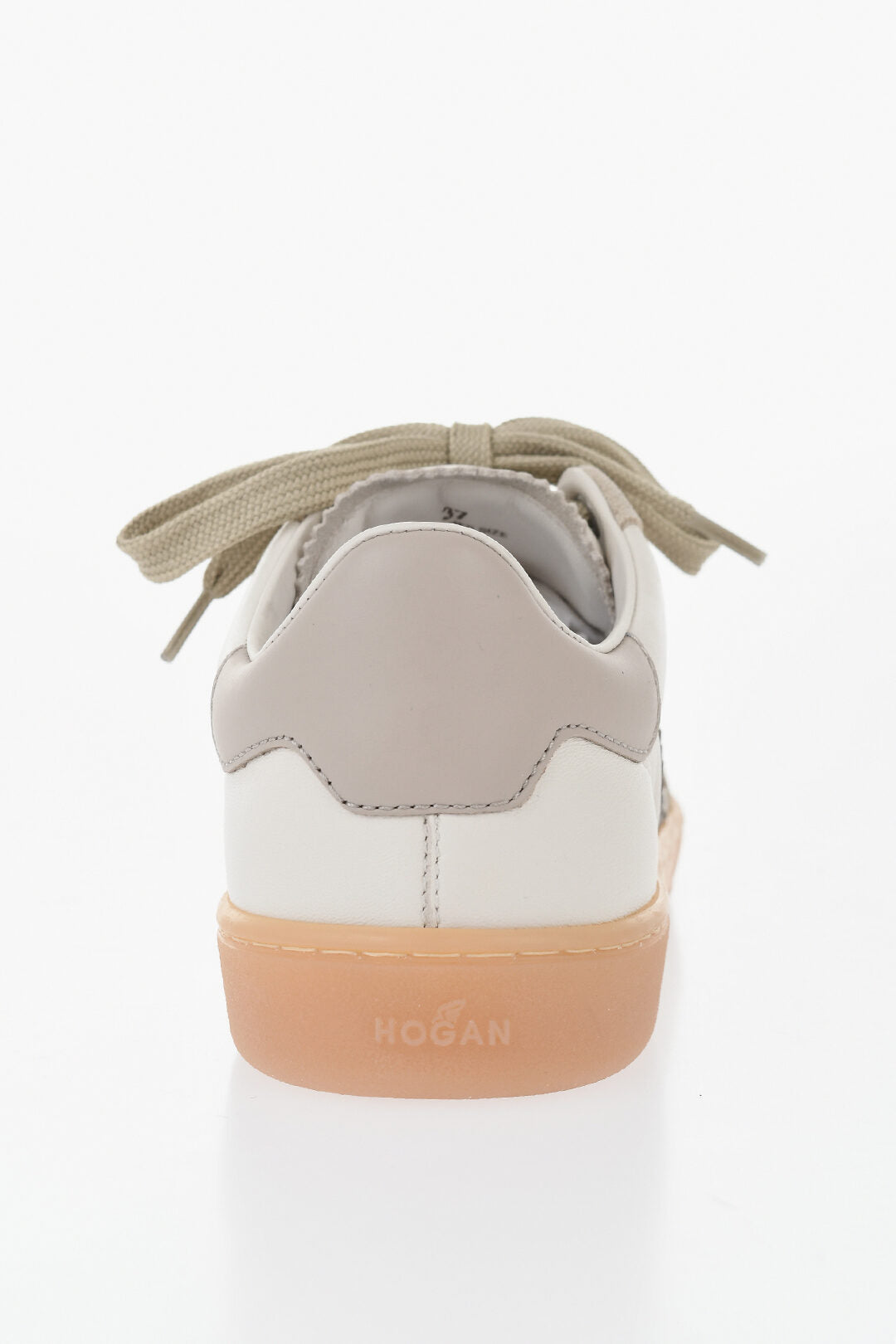 Hogan 0500~Low Leather and Suede Sneakers with Memory Foam Insole, view 2