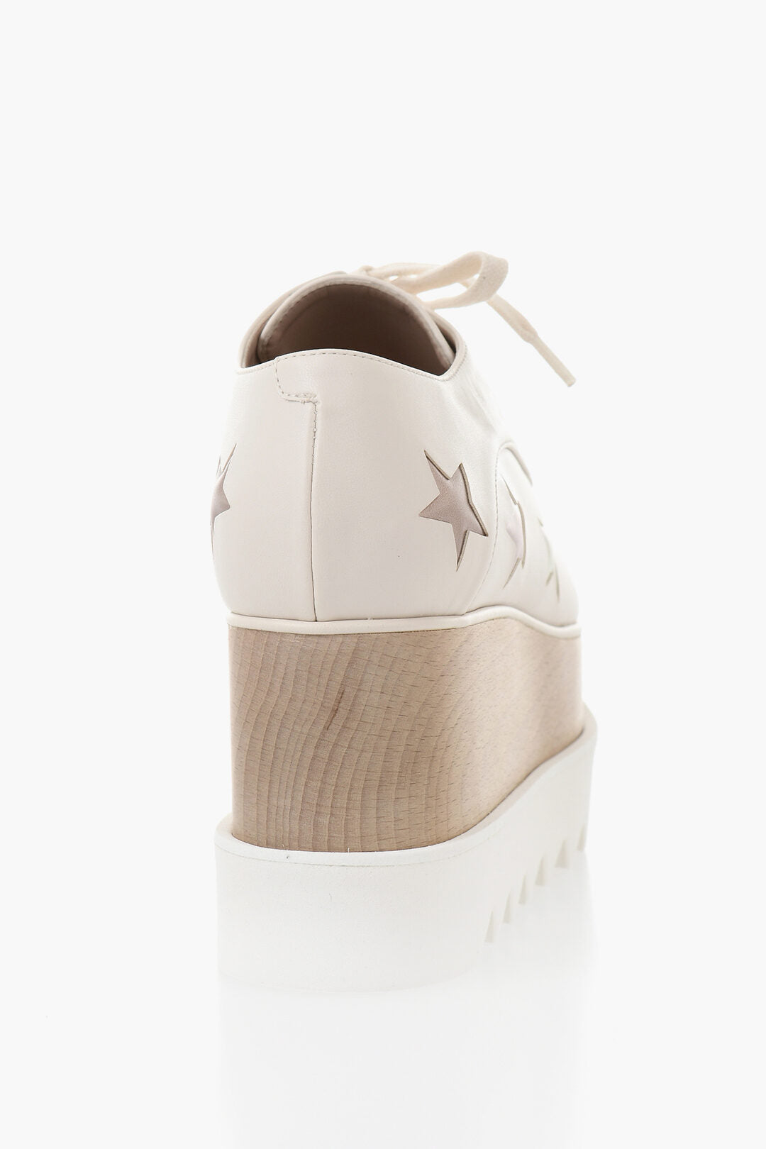 Stella McCartney 0500~Platform Sneakers ELYSE in Eco-Leather with 9cm Wooden Heel, view 2