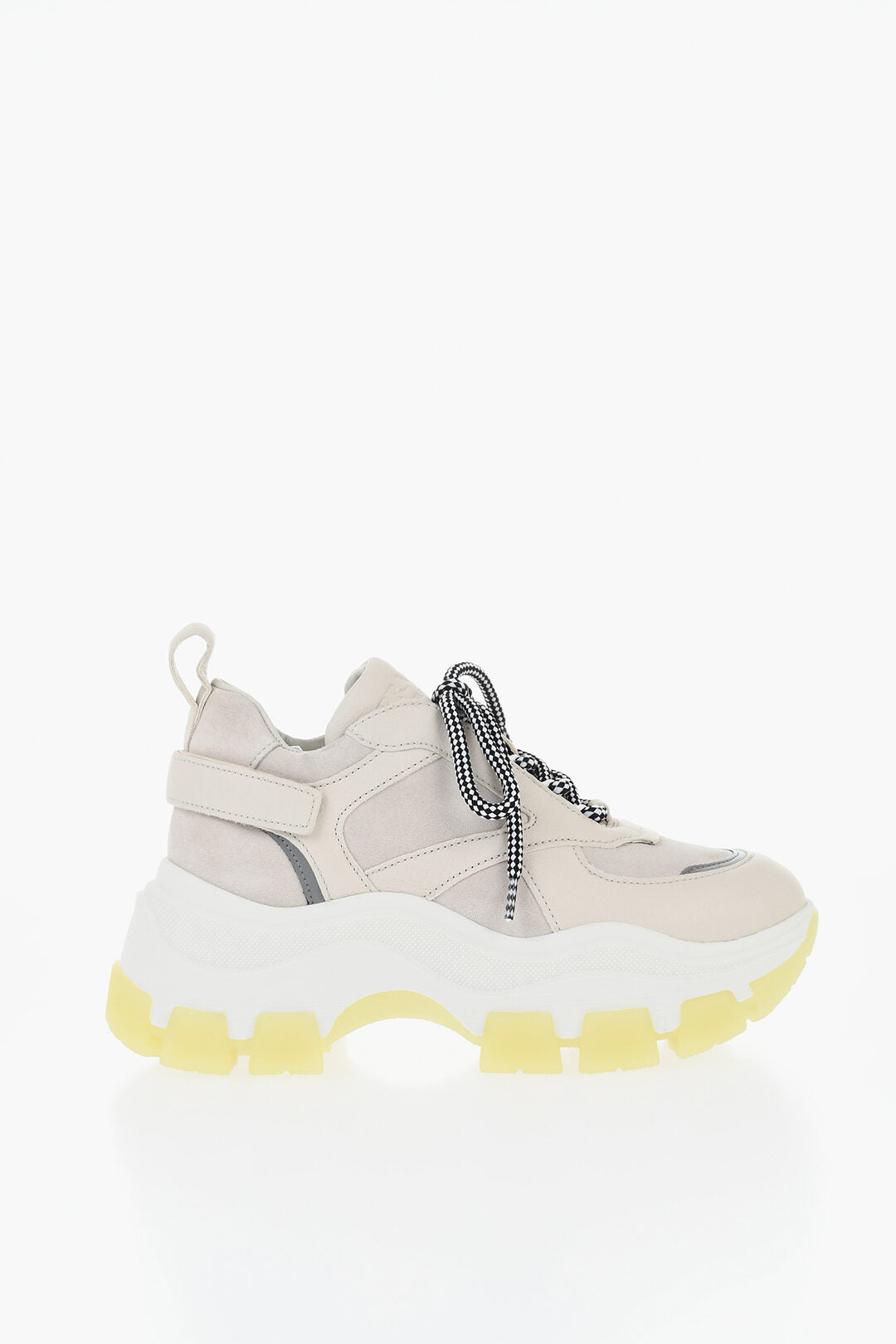 Prada 0500~Platform Suede Sneakers with Velcro Detail