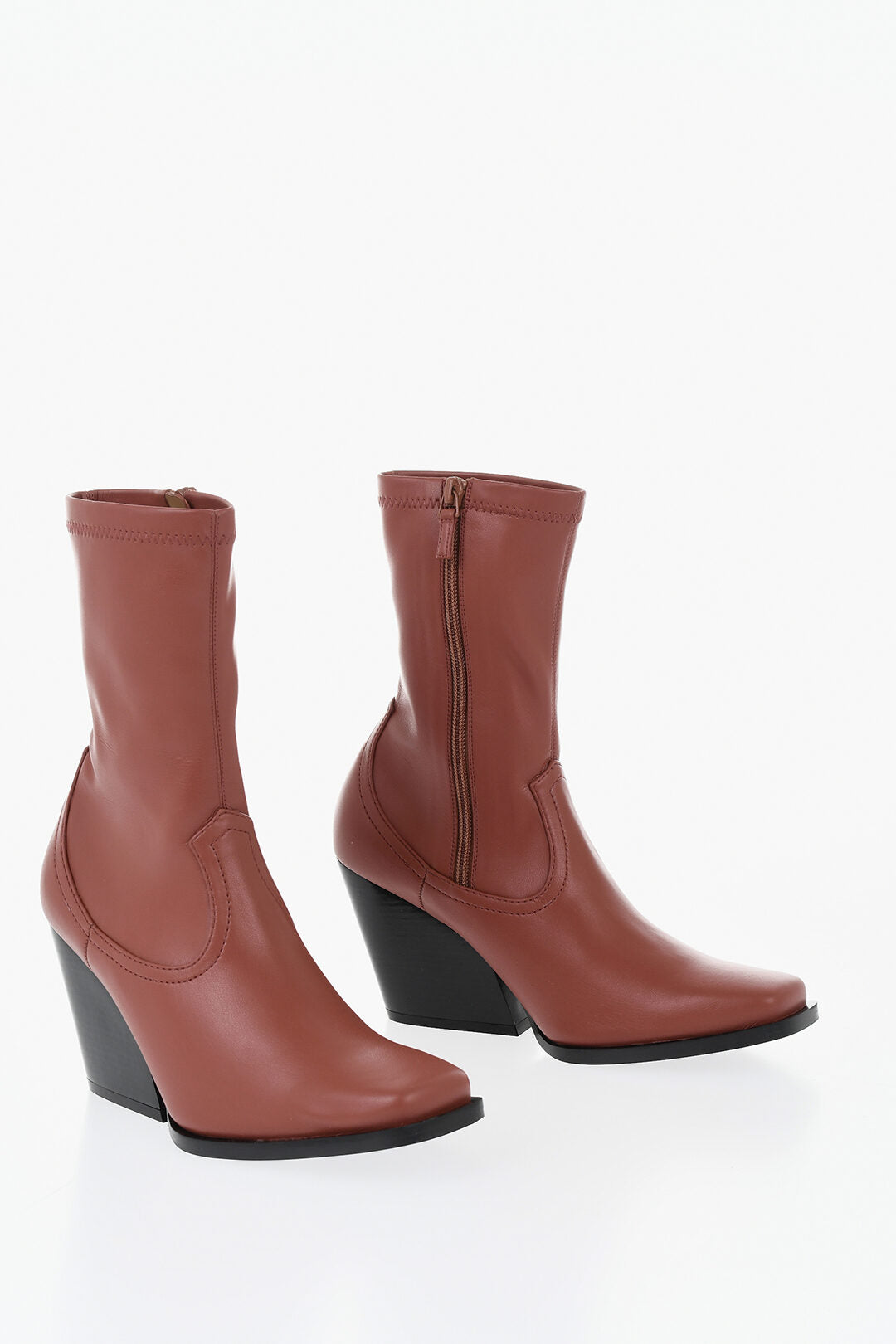Stella McCartney 0550~Eco-Leather Western Ankle Boots COWBOY 10cm