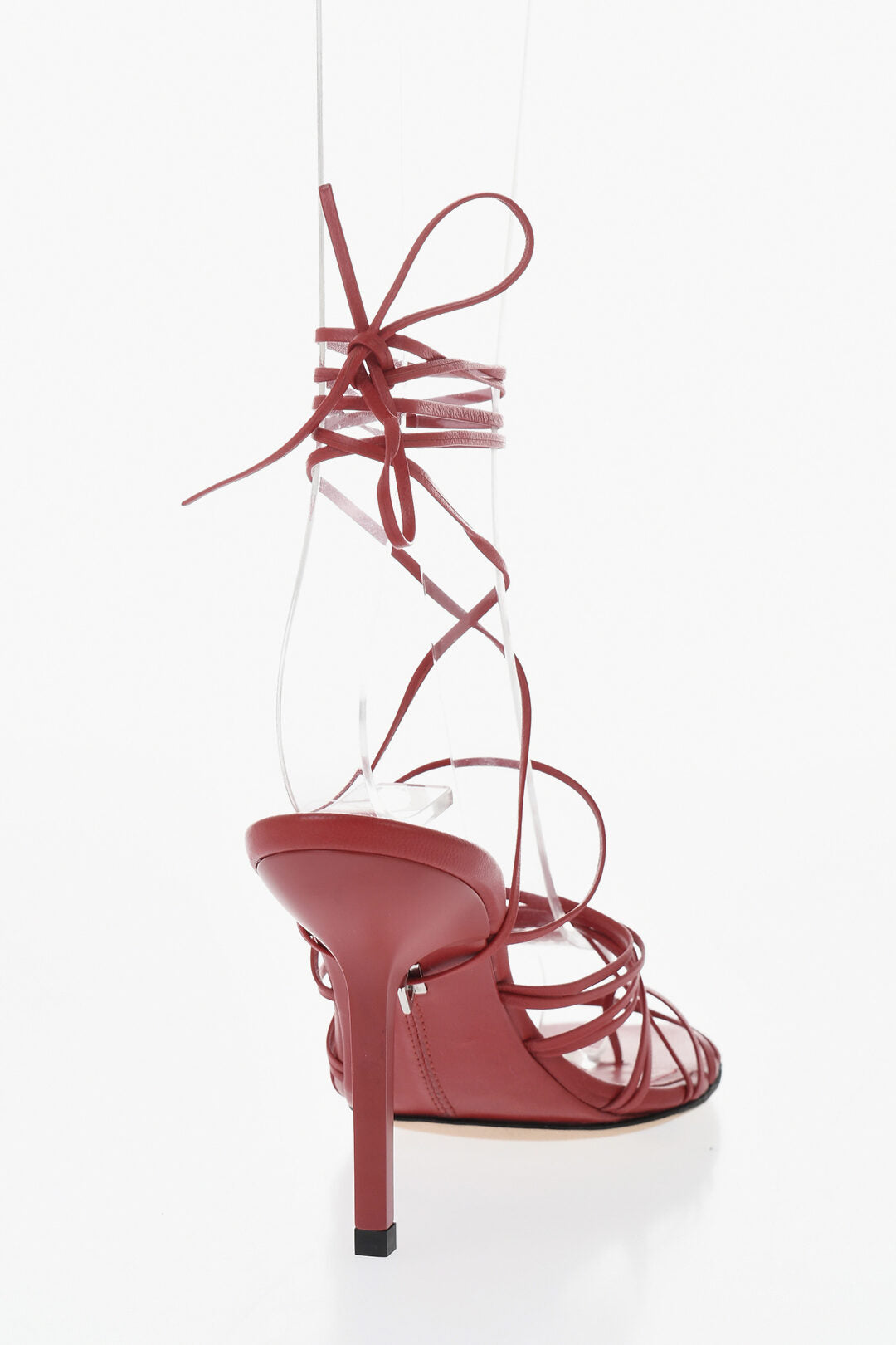 Armarium 0550~Lace-Up Thong Sandals BROOKE Leather Heel 11 cm