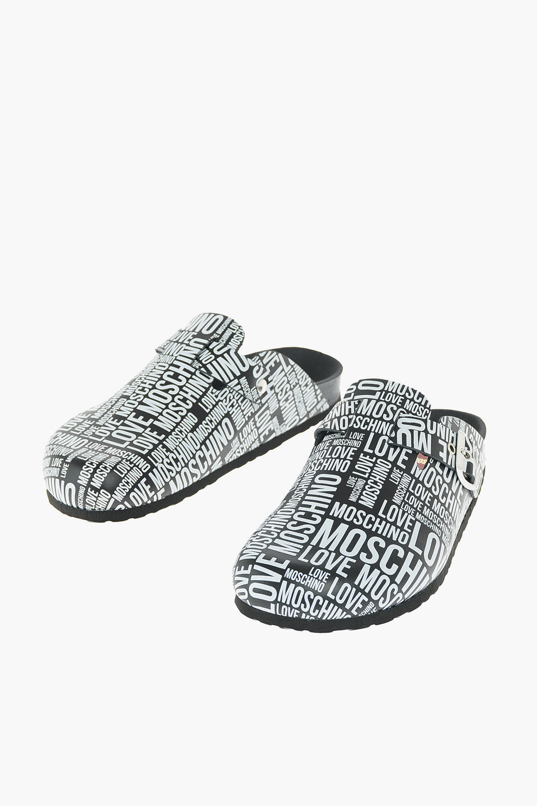 Moschino 0550~LOVE MOSCHINO Two-Tone Sandals BIRKI30 with Logo Print