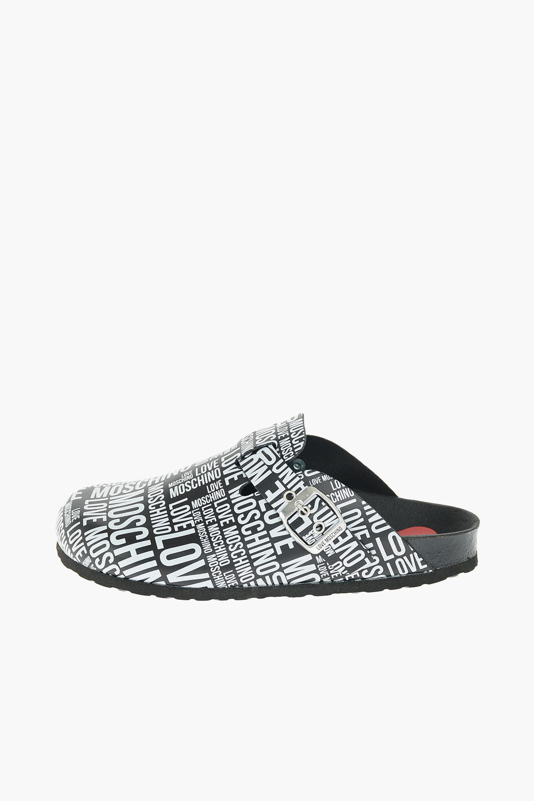 Moschino 0550~LOVE MOSCHINO Two-Tone Sandals BIRKI30 with Logo Print, view 2