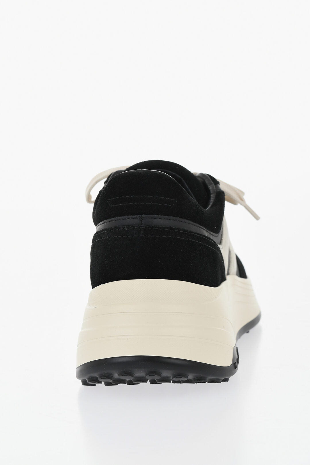 Hogan 0550~Low Leather and Suede Sneakers with Memory Foam Insole, view 2