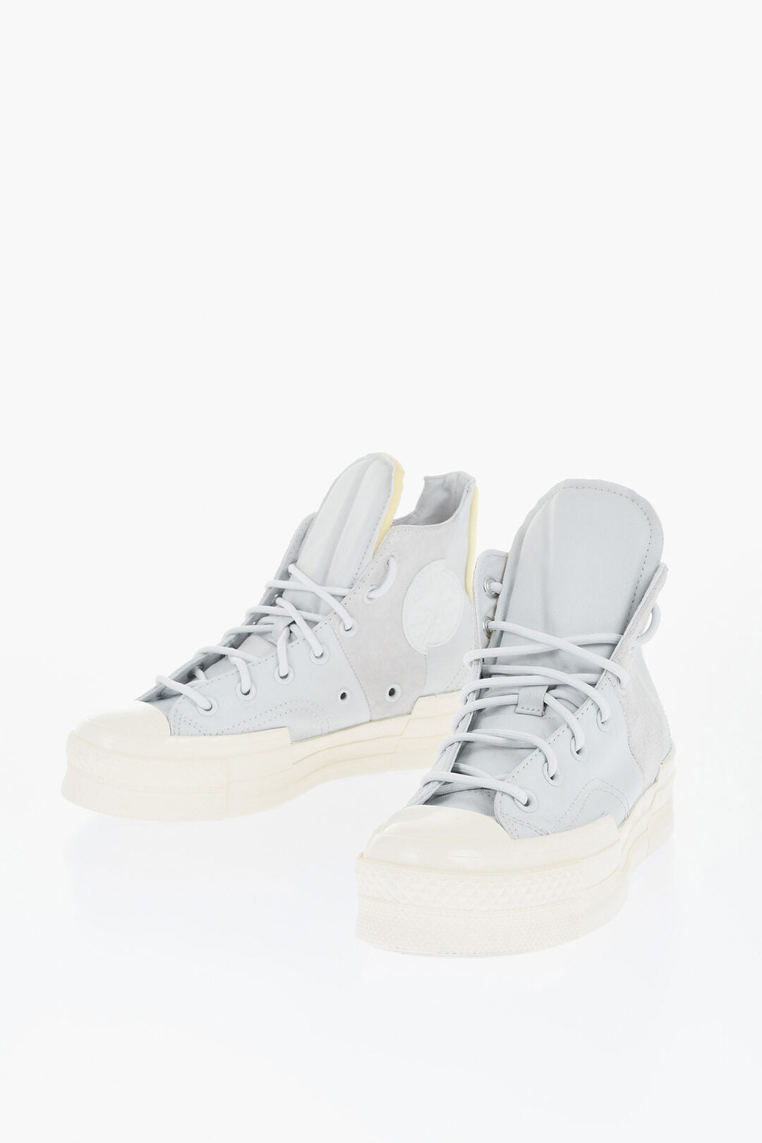 Converse 0750~ALL STAR CHUCK TAYLOR High-Top Sneakers 70 PLUS in Canvas and Suede with Asymmetric Design