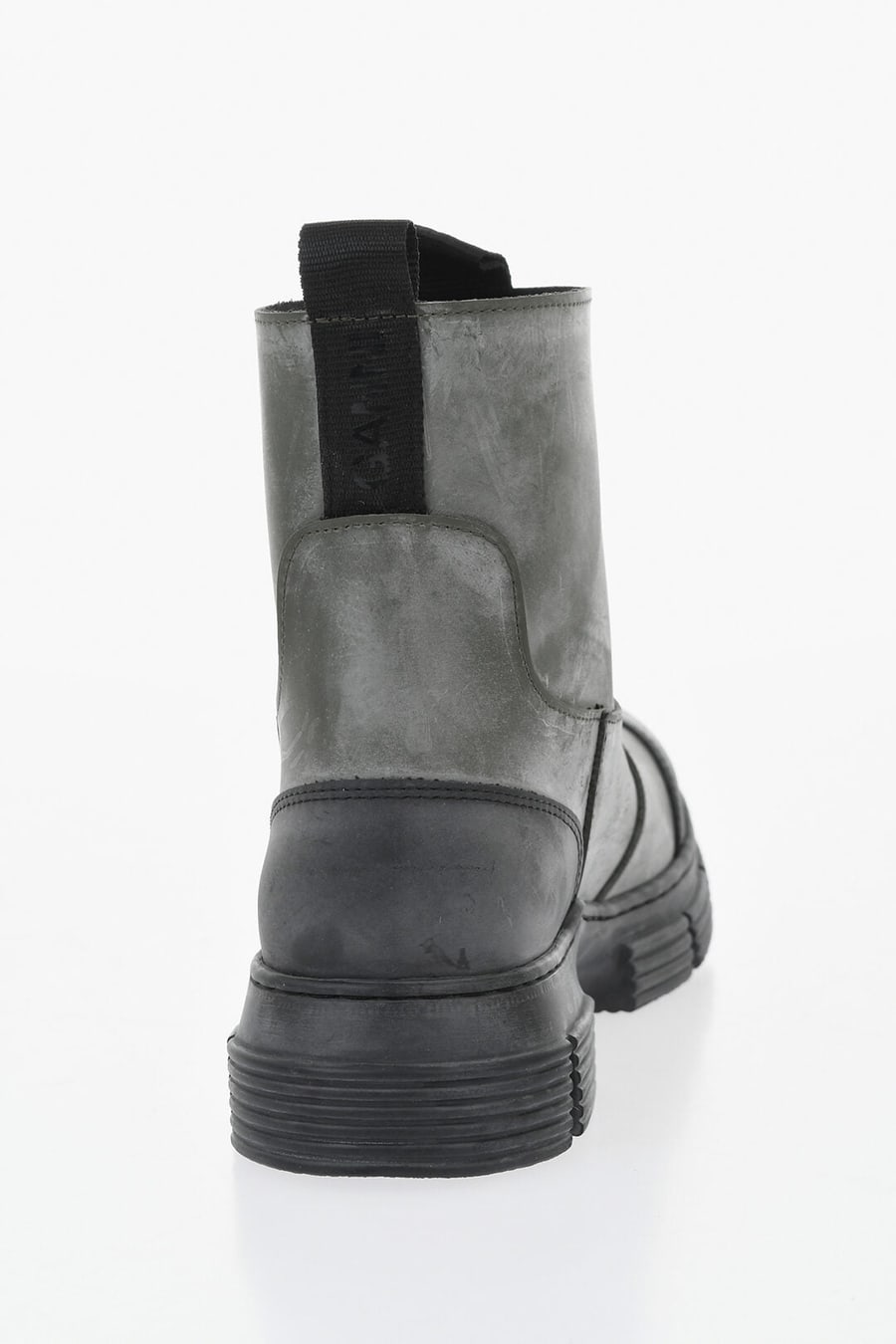 Ganni 0850~Vintage-Effect Rubber Ankle Boots