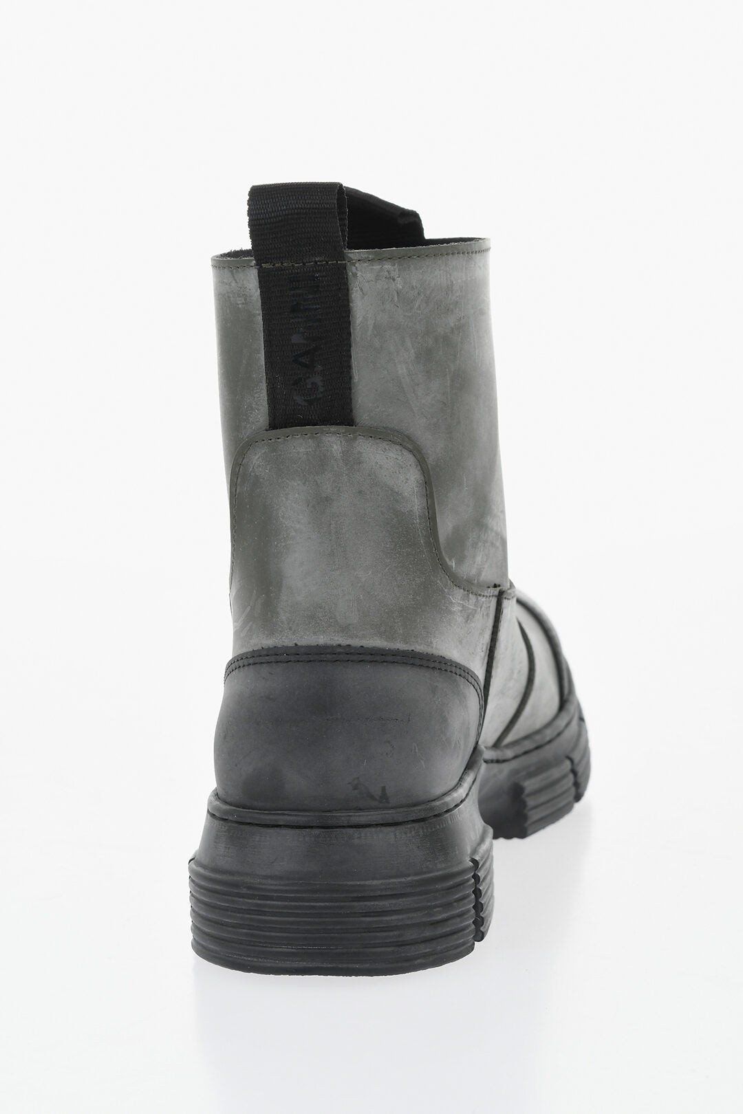 Ganni 0850~Vintage-Effect Rubber Ankle Boots