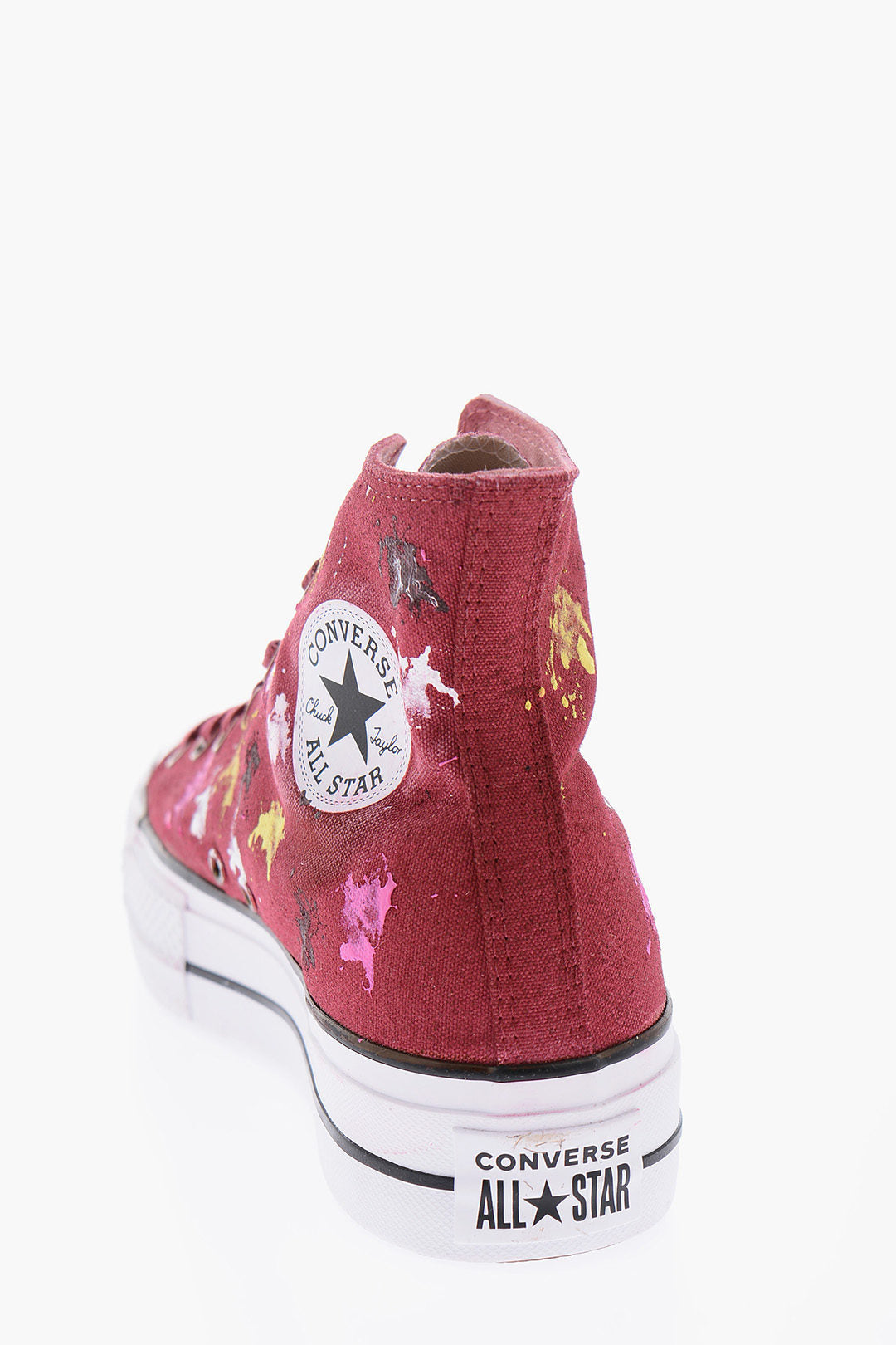 Converse 0900~ALL STAR CHUCK TAYLOR High-Top Sneakers Painting Effect 4cm, view 2