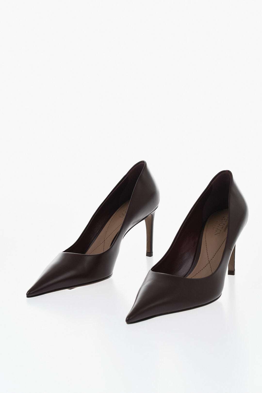 Dolce & Gabbana 0900~DEVOTION Leather Pumps in Solid Color, 8cm Heel