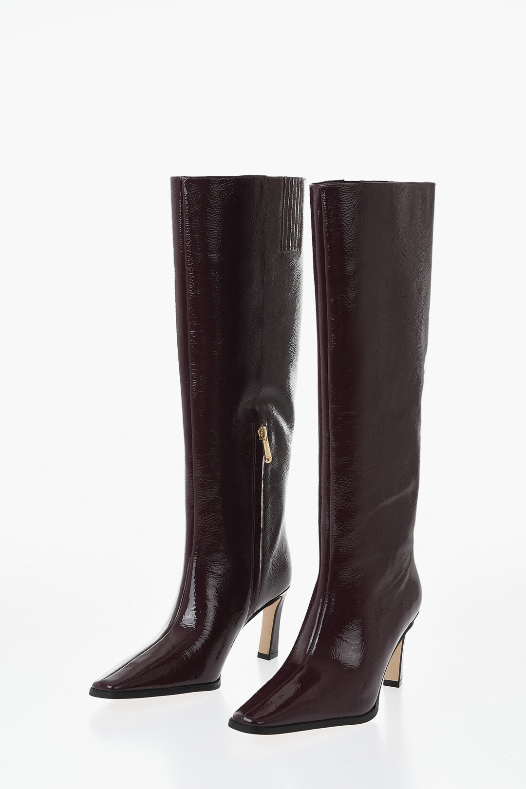 Michael Kors 0900~MICHAEL Leather Boots DARRAH with Side Zip 8cm