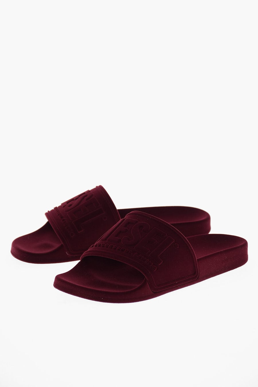 Diesel 0900~Velour Slides SA-MAYEMI with Embossed Logo