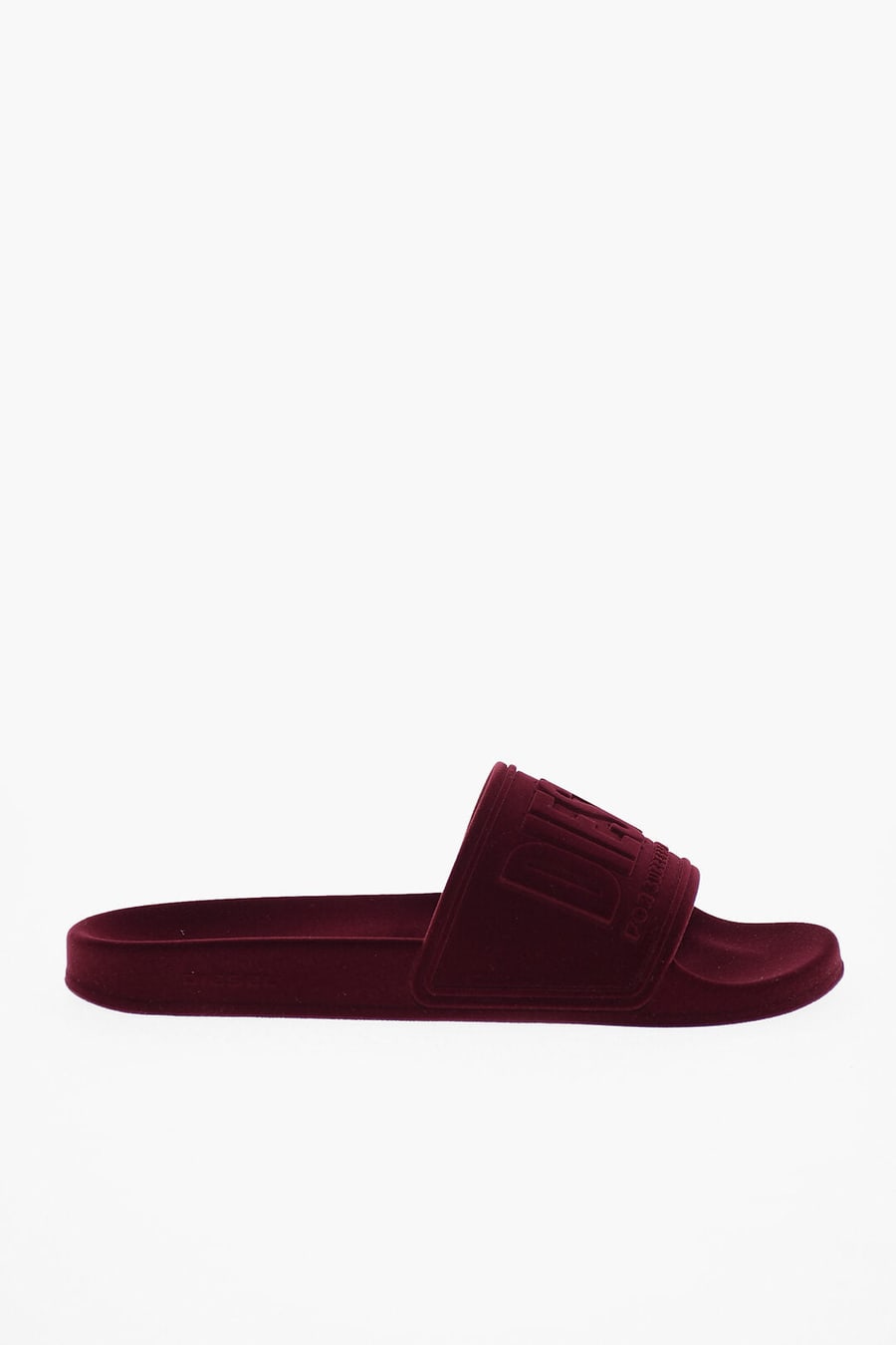 Diesel 0900~Velour Slides SA-MAYEMI with Embossed Logo, view 3