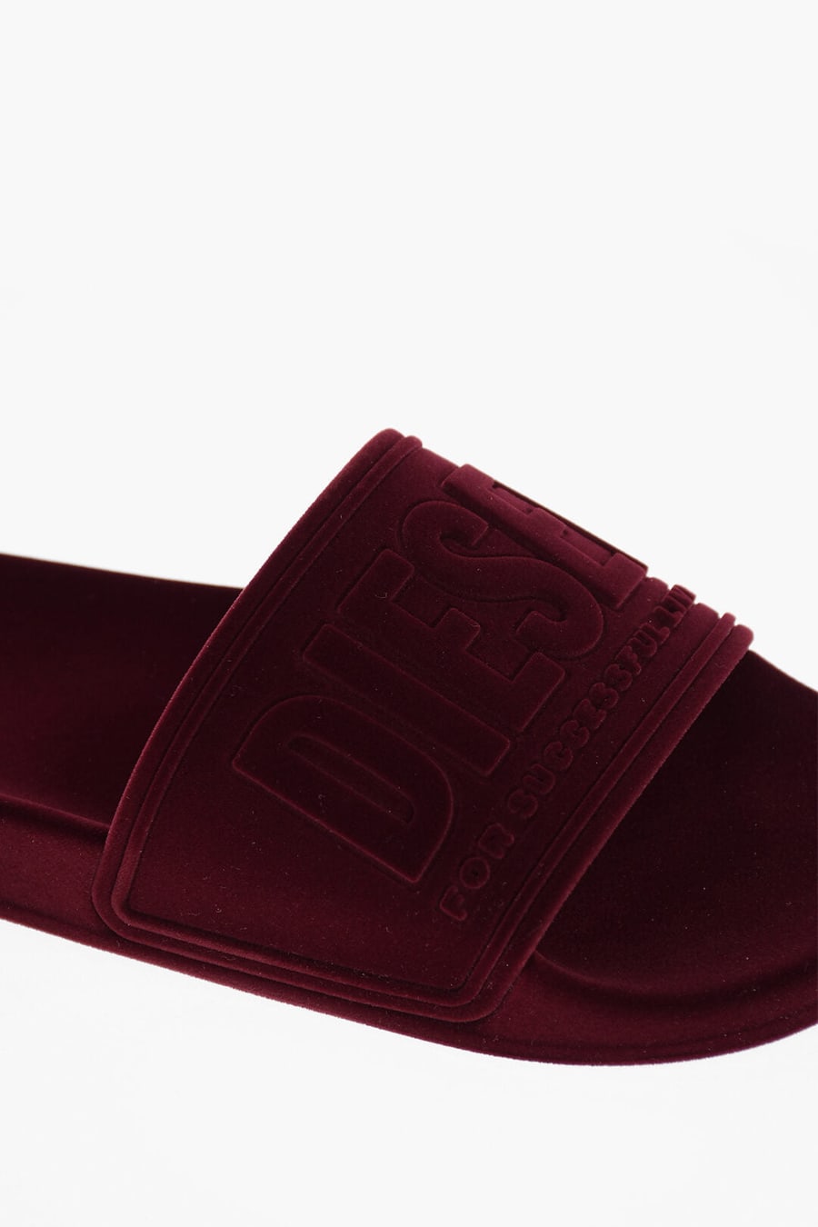 Diesel 0900~Velour Slides SA-MAYEMI with Embossed Logo, view 4
