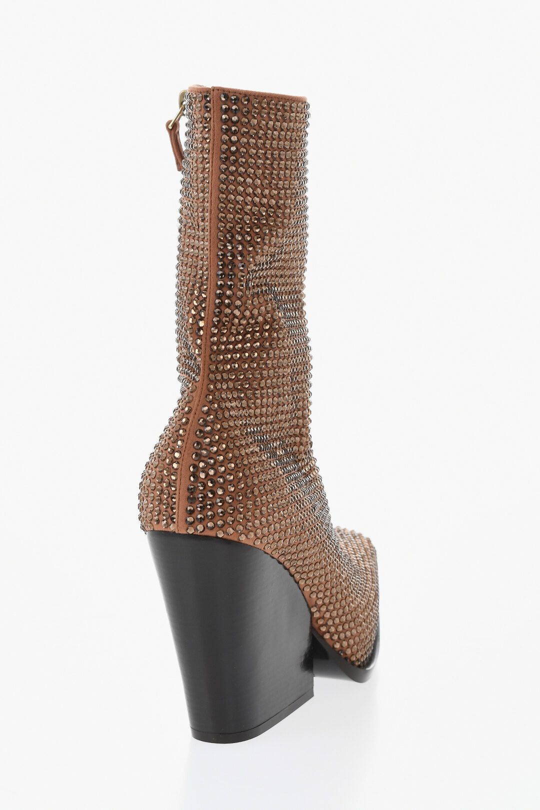 Stella McCartney 0950~Texan Ankle Boots COWBOY with All-Over Crystals 11cm, view 2