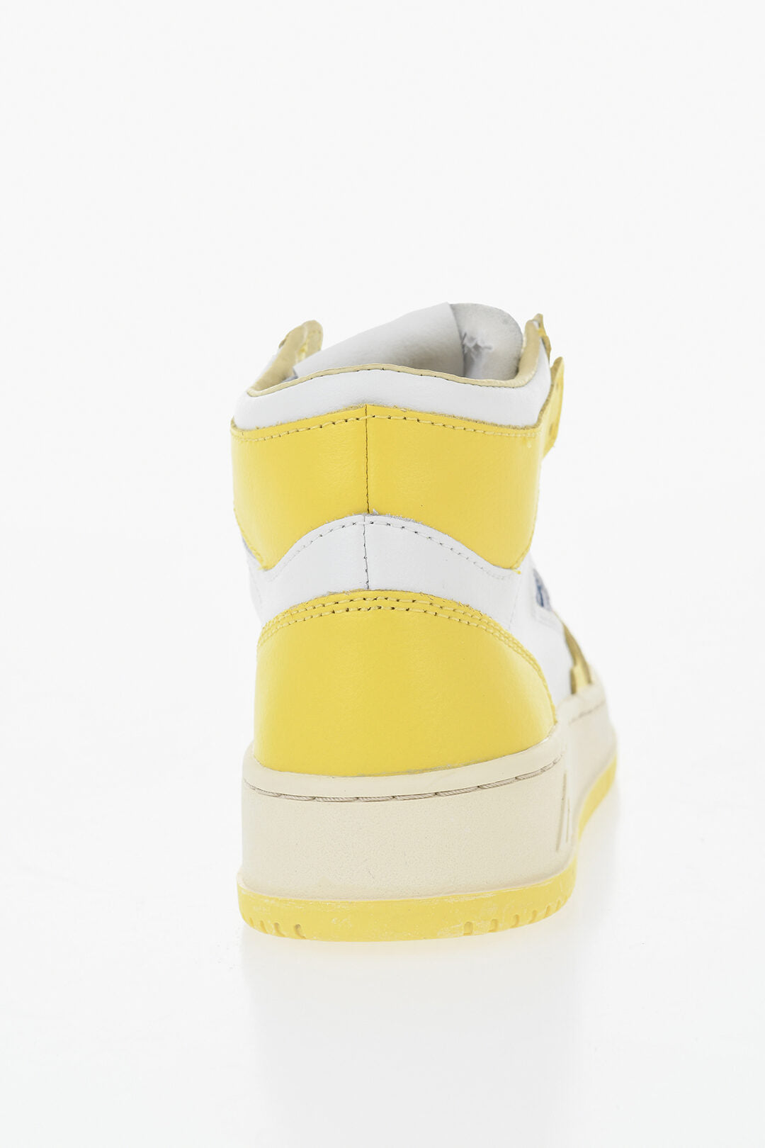 Autry 1000~Two-Tone Leather Mid-Top Sneakers MEDALIST, view 2