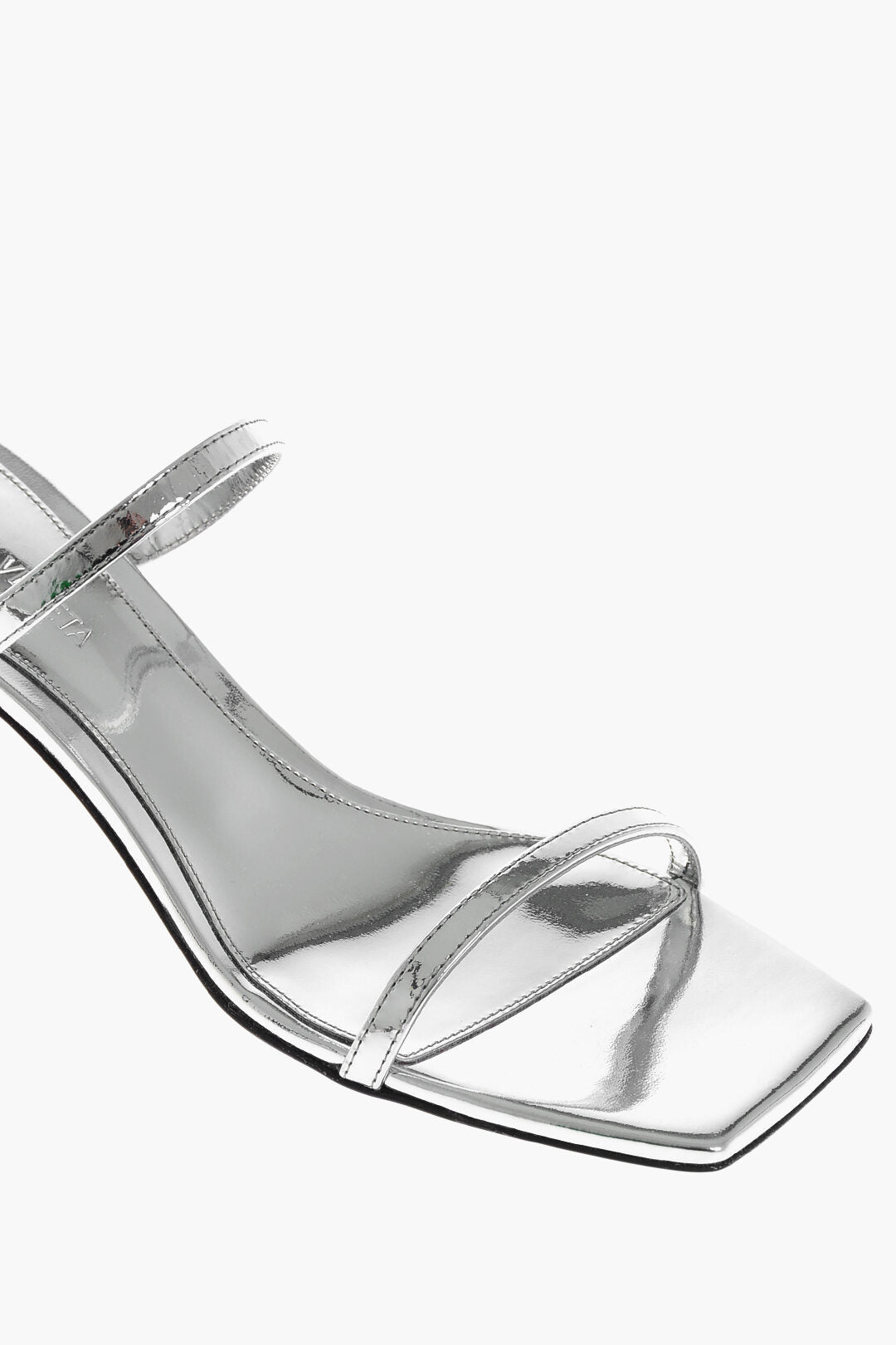 Bottega Veneta 1050~Lamé Leather Sandals KNOT with 4cm Design Heel