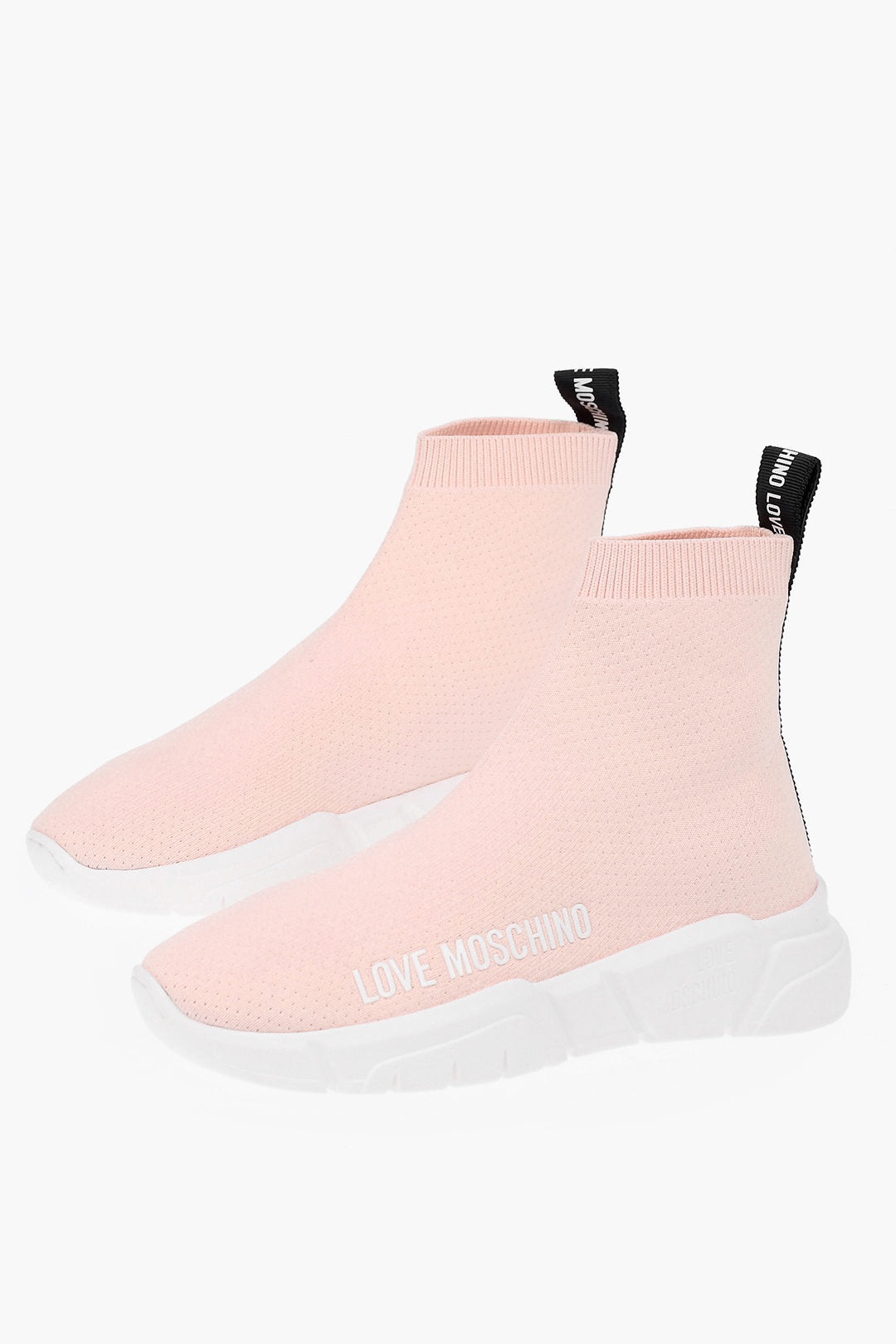 Moschino 1050~LOVE High Sock Sneakers GOMMA35 with Logo