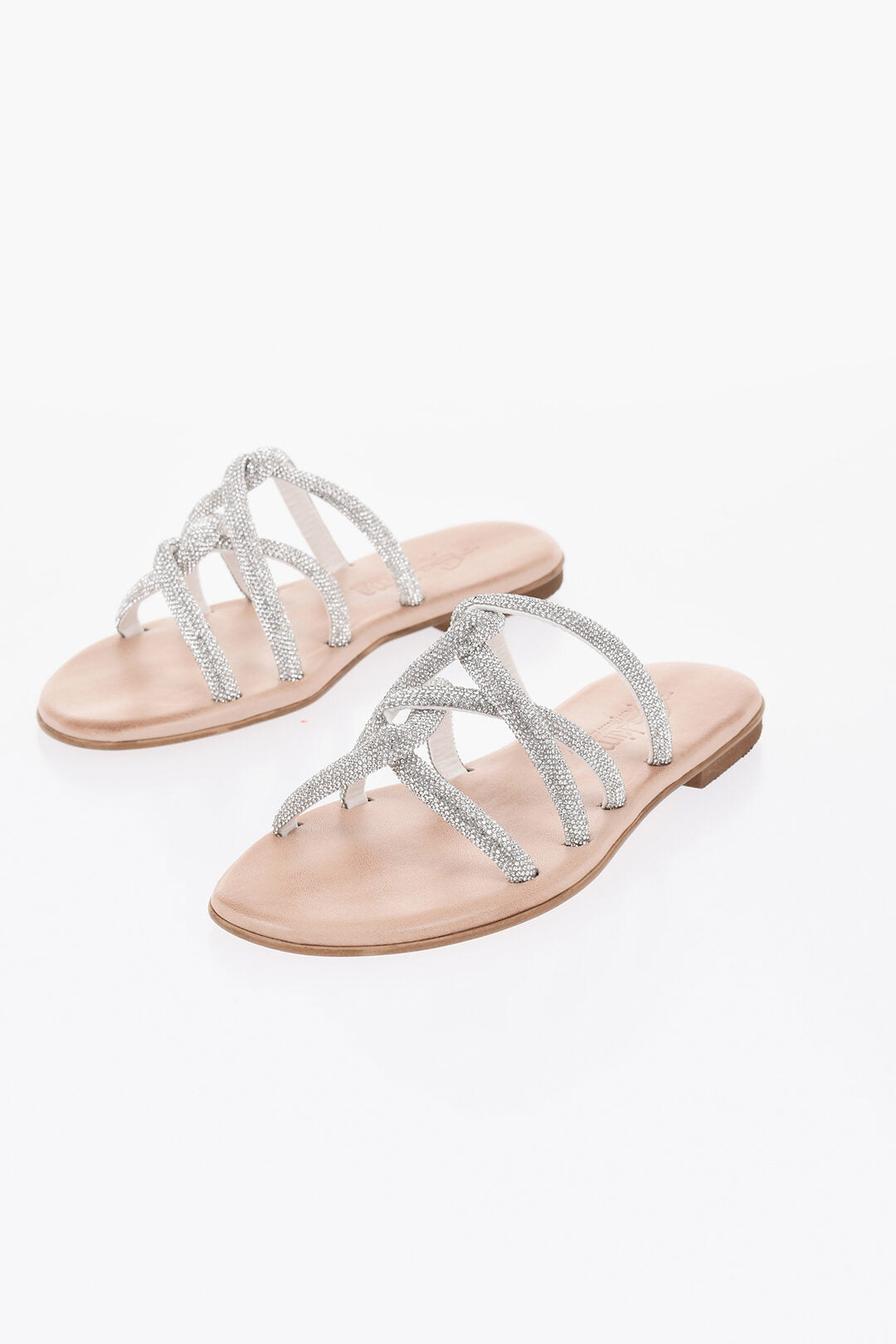 Kima 1050~Rhinestone Flat Sandals TASO