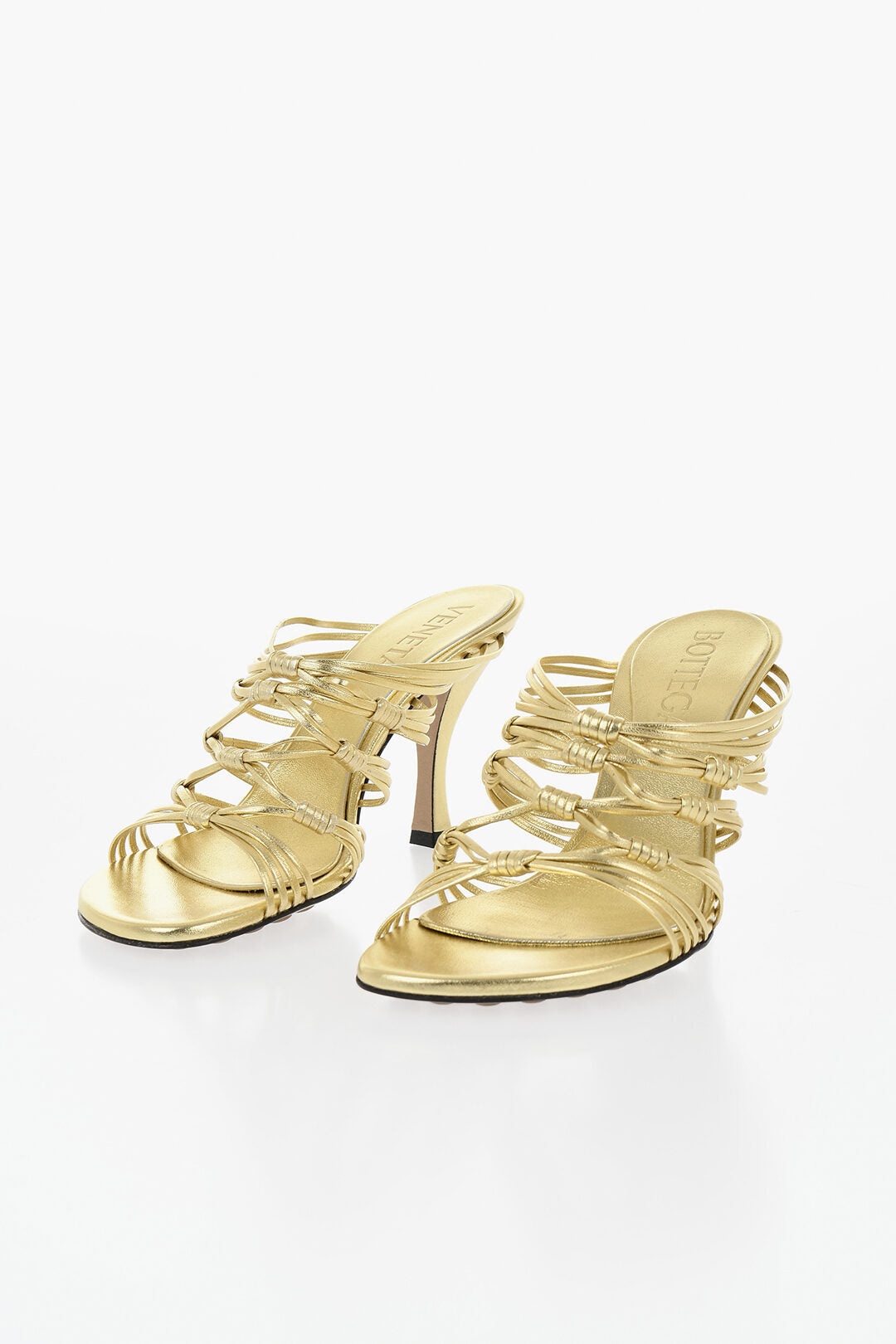 Bottega Veneta 1300~Lamé Leather Sandals BLINK 10cm