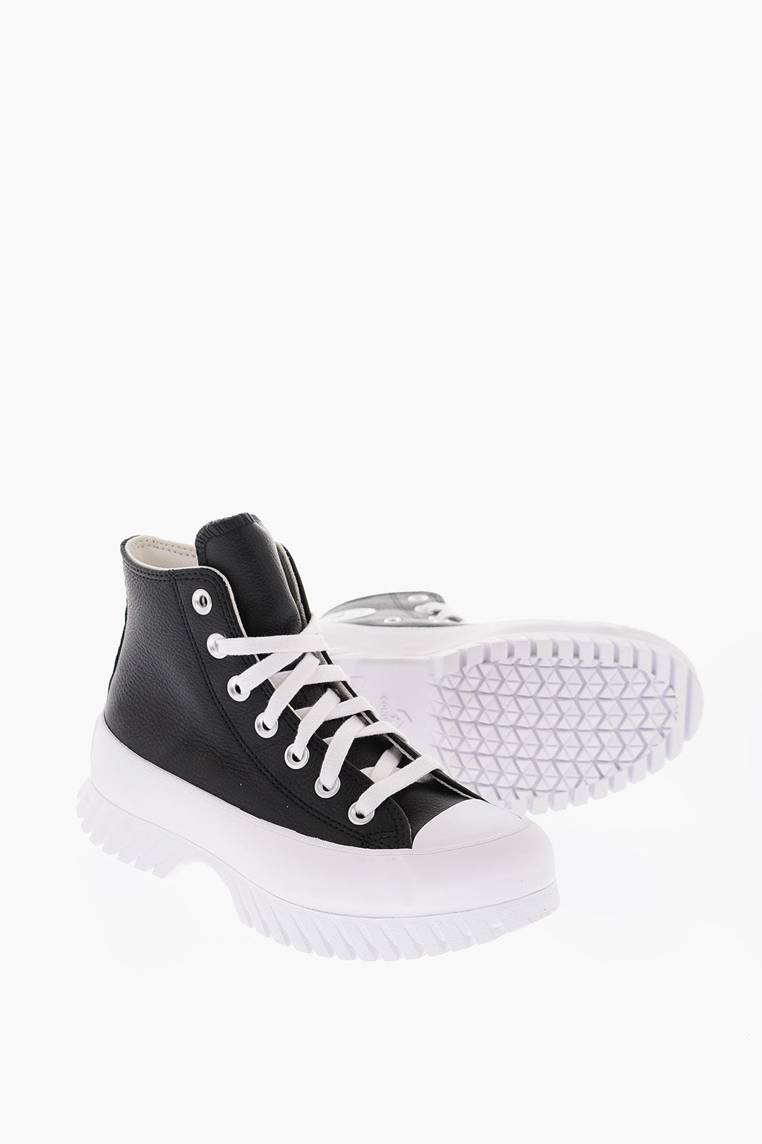 Converse 1500~ALL STAR CHUCK TAYLOR High-Top Leather Sneakers with Statement Sole