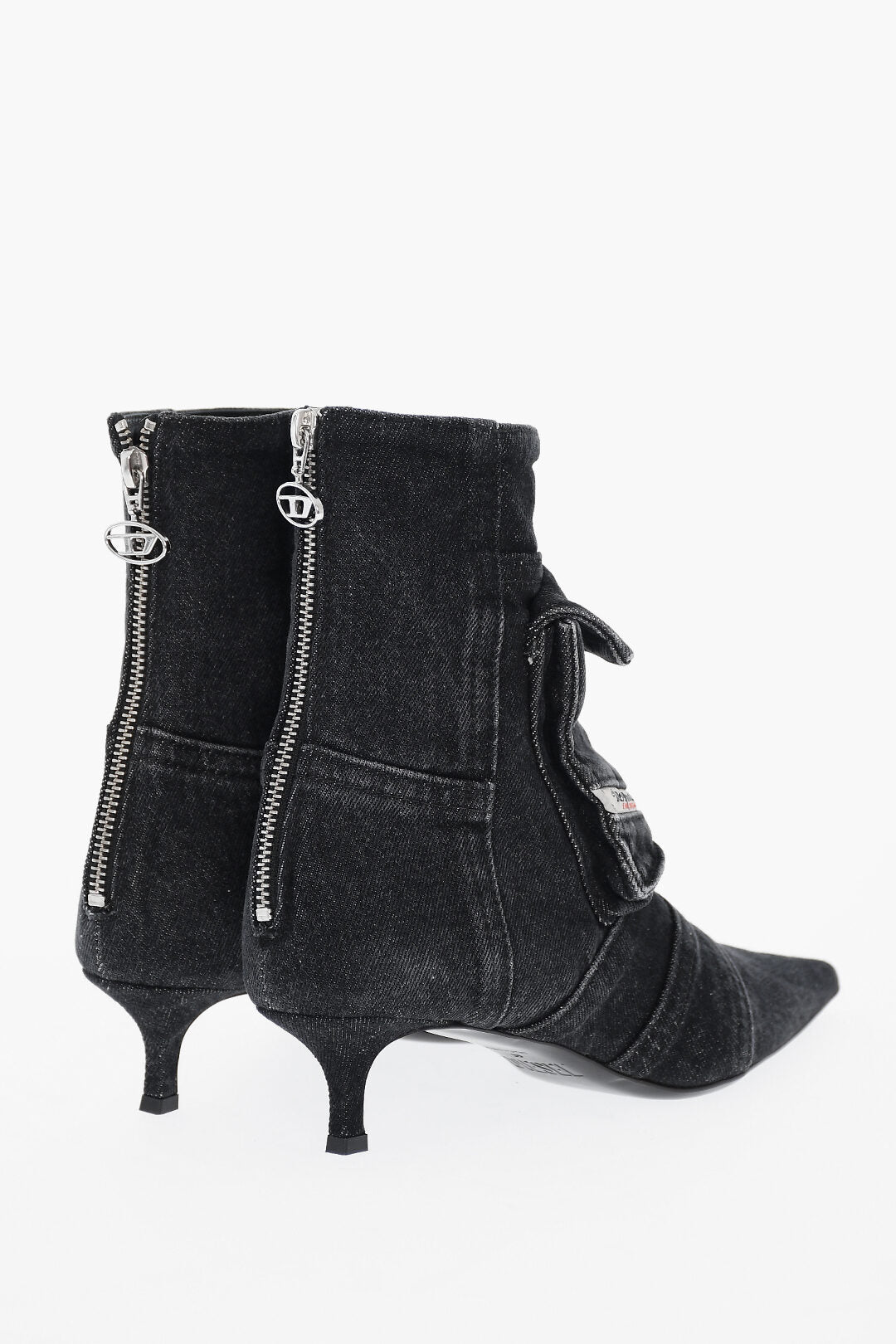 Diesel 1500~Denim Ankle Boots D-VENUS with Small Pockets, 5cm